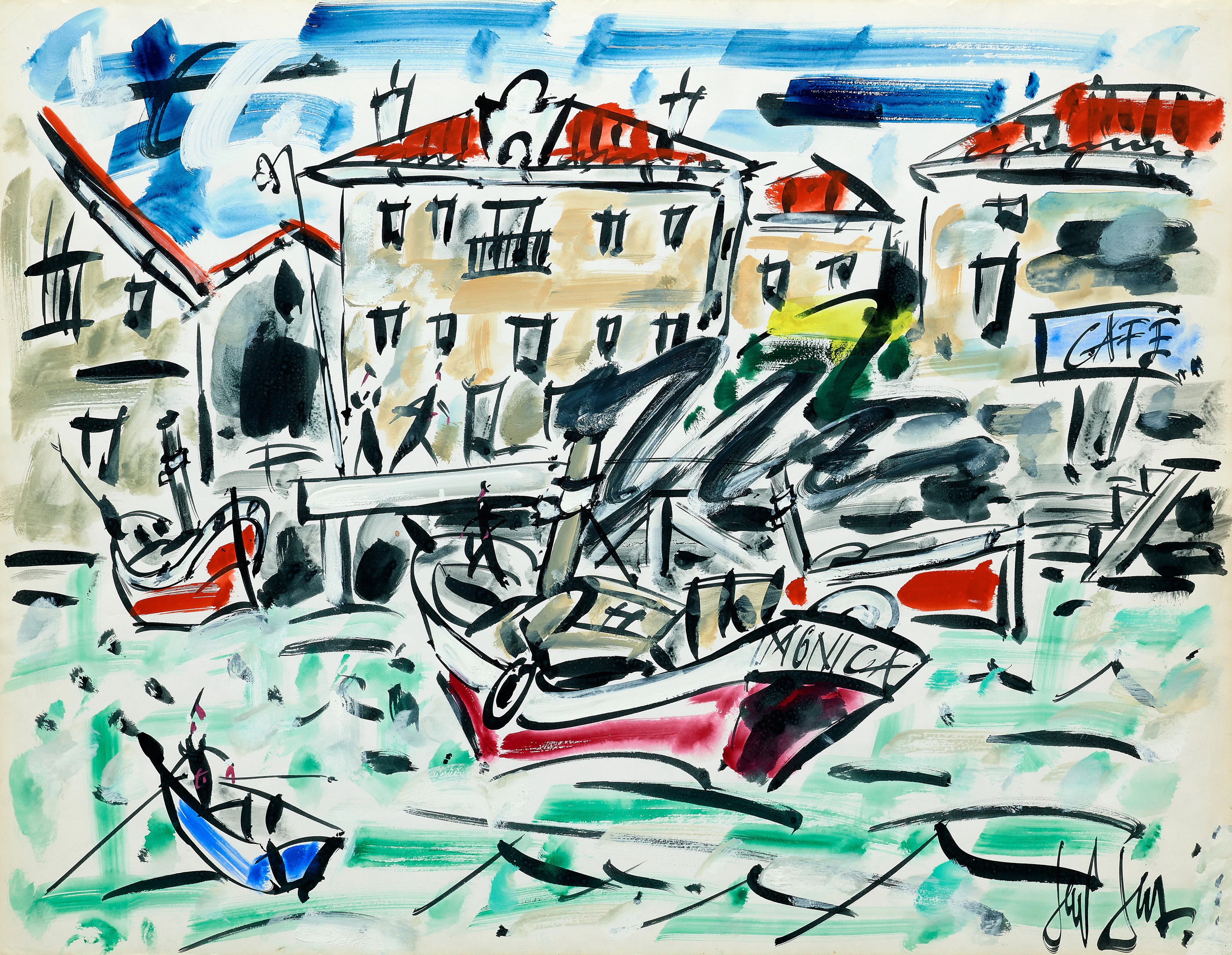 L'entrée du port de Saint-Jean-de-Luz - circa 1970