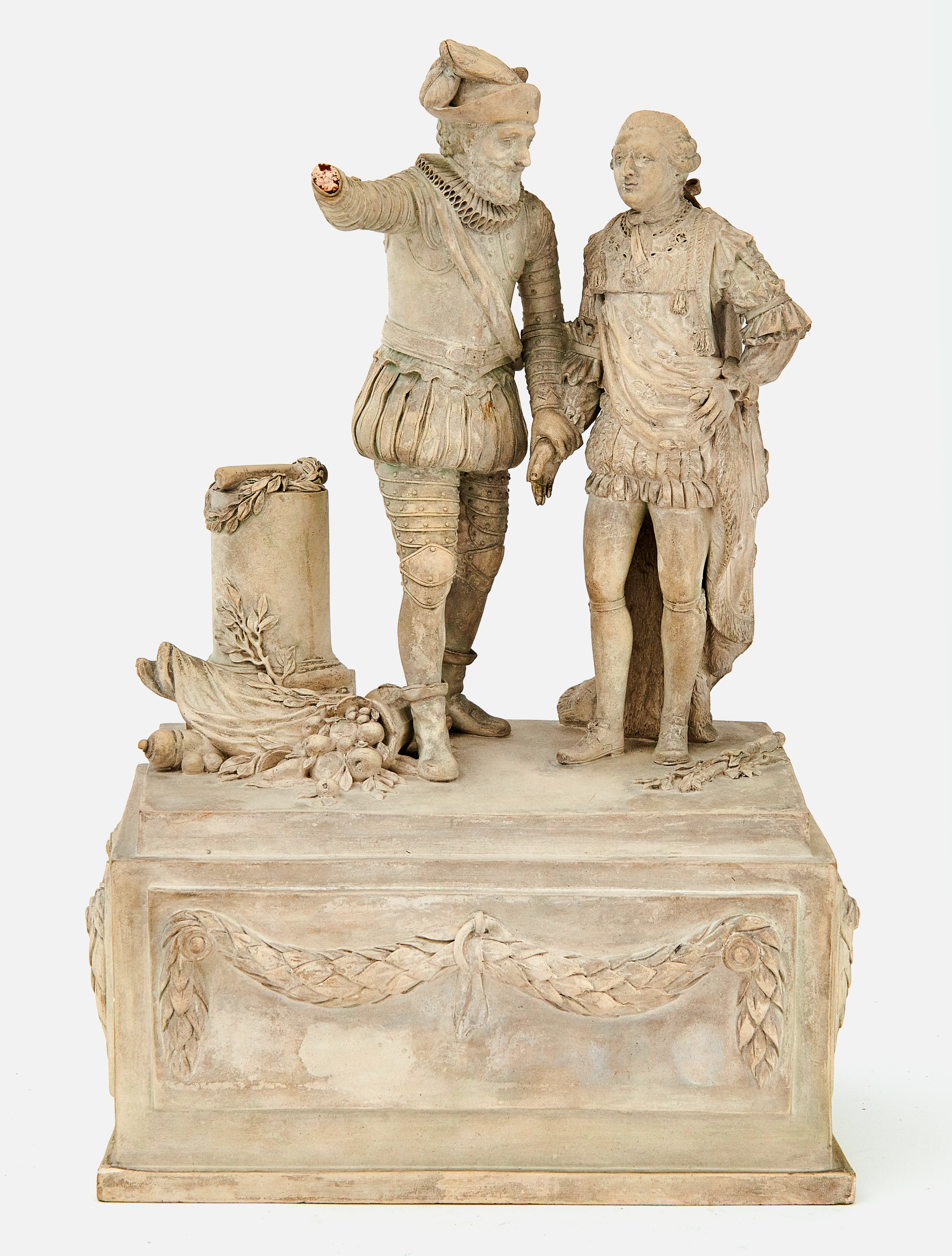 GROUPE EN TERRE DE LORRAINE DU XVIIIe SIÈCLE