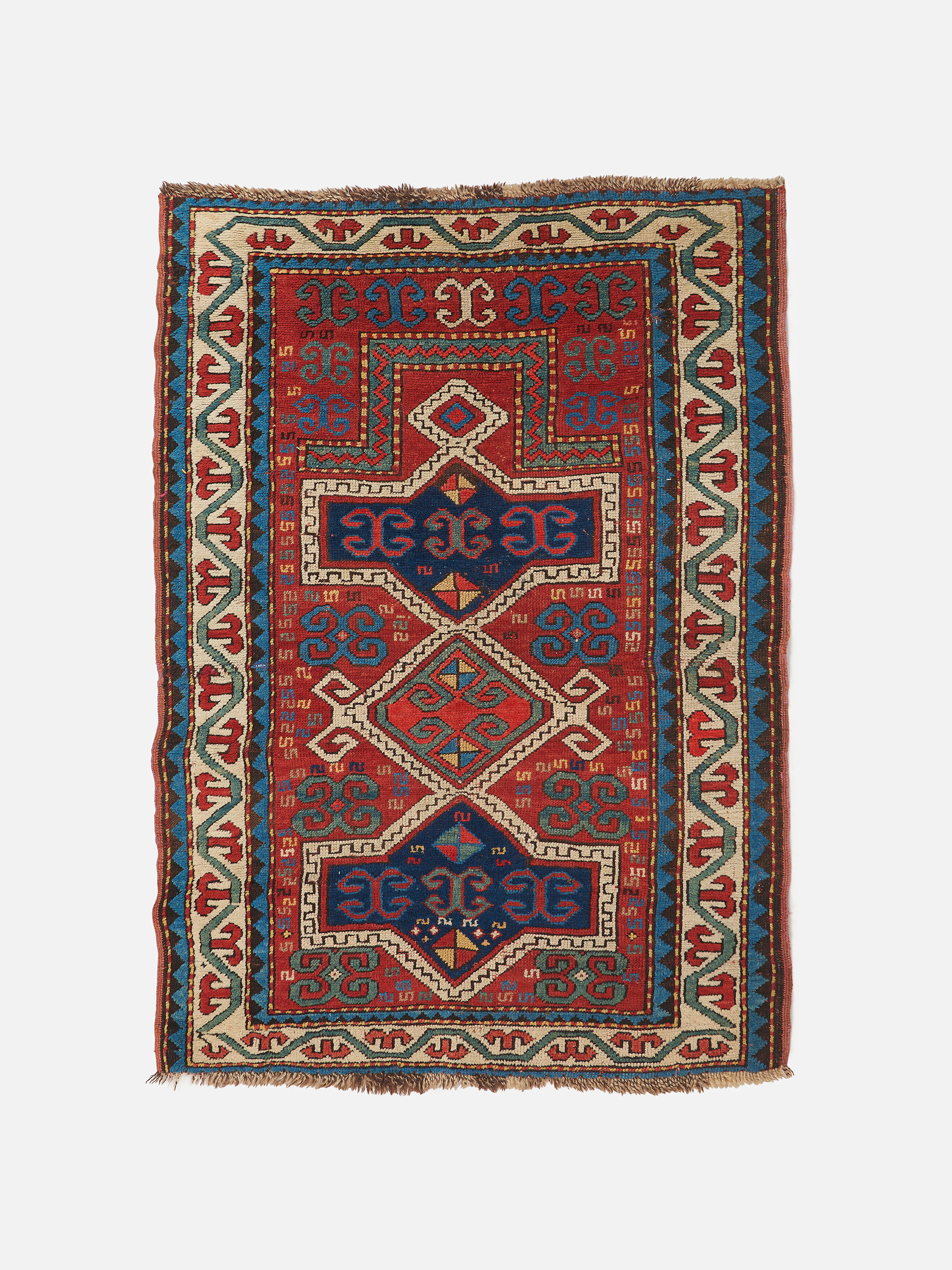 TAPIS DE PRIÈRE KAZAK, CAUCASE, DEUXIÈME PARTIE DU XIXe SIÈCLE