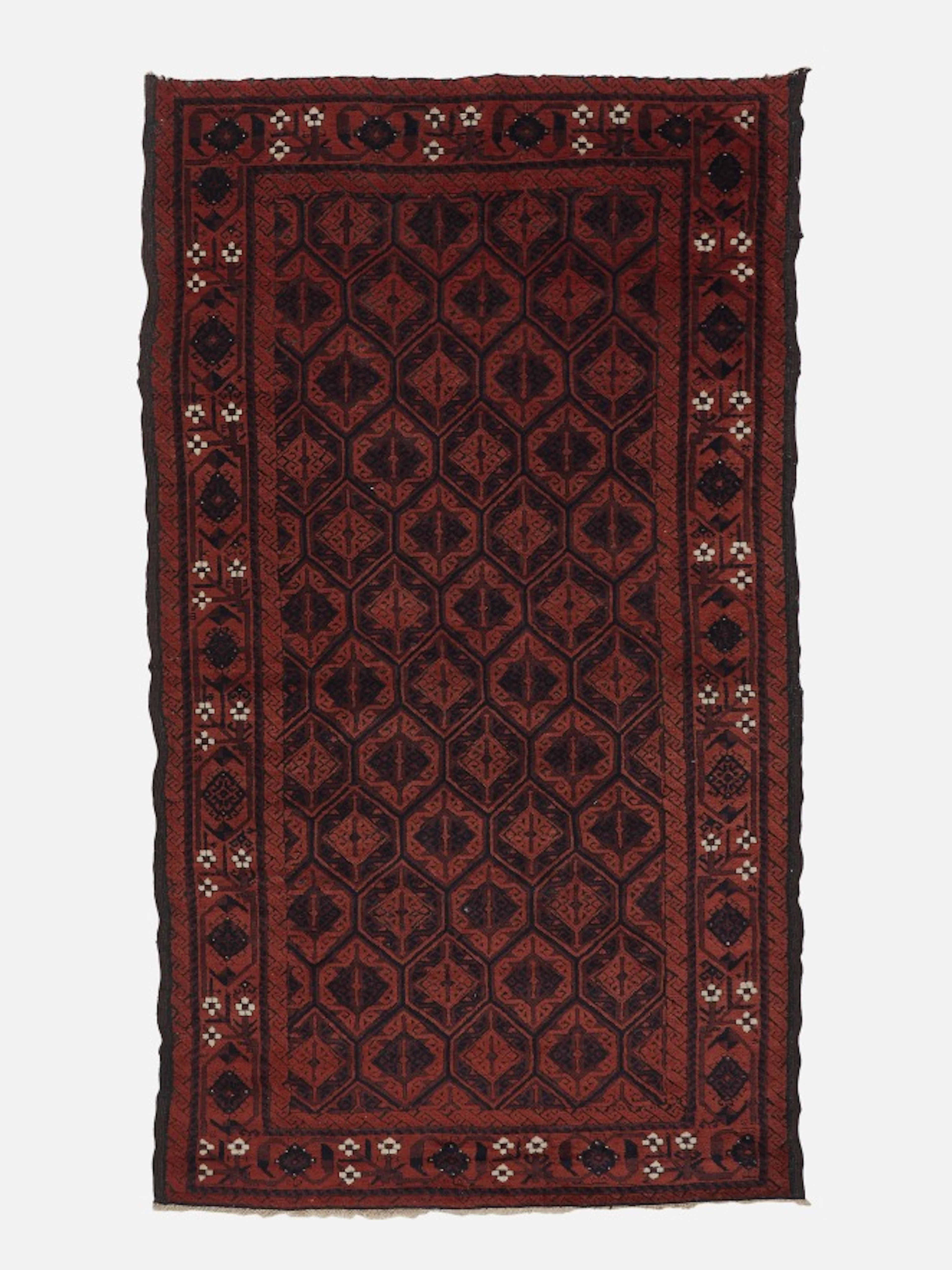 TAPIS BELOUCH, KHORASSAN, NORD EST DE LA PERSE, DEUXIÈME PARTIE DU XIXe SIÈCLE