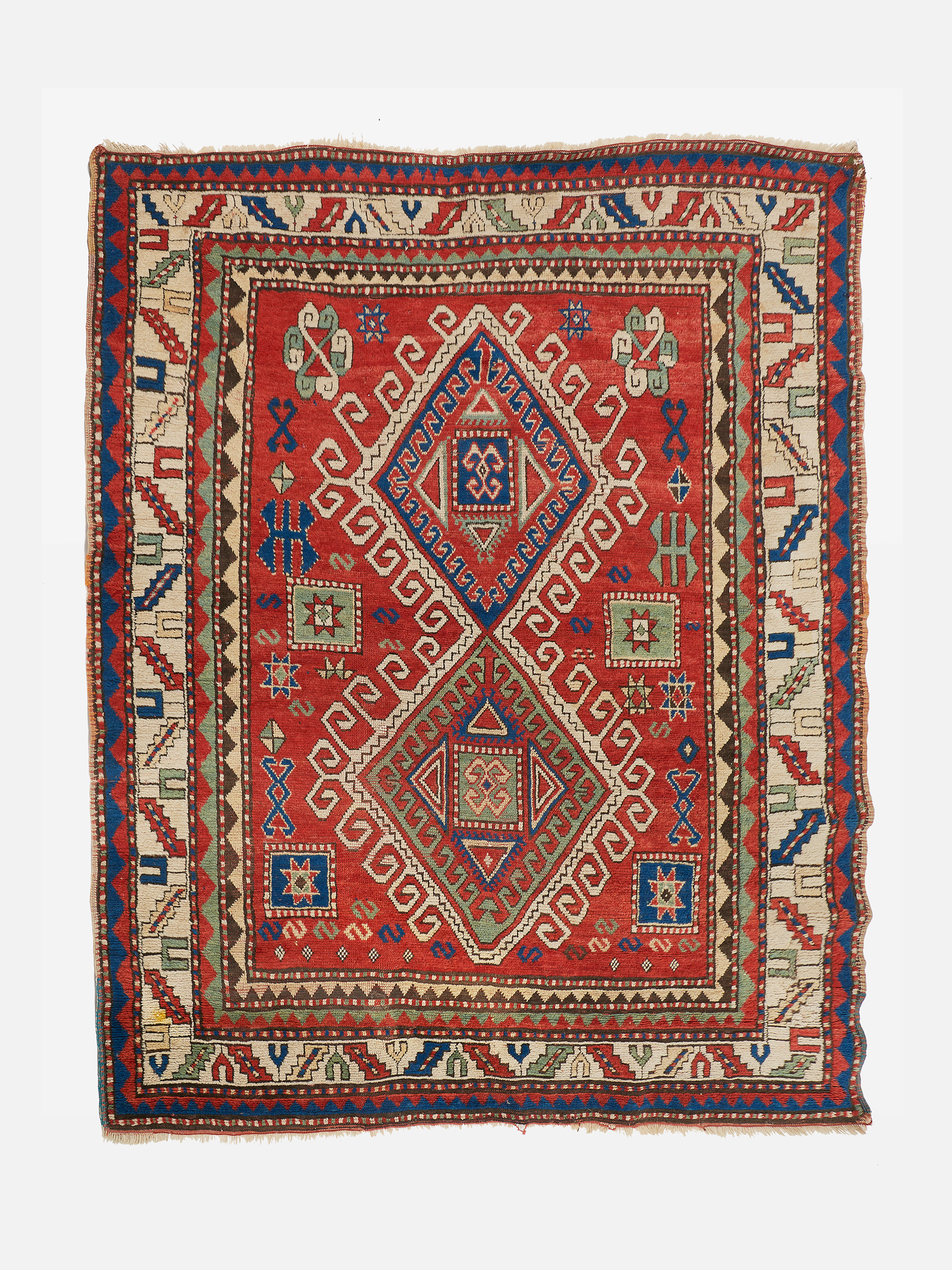 TAPIS CAUCASIEN KAZAK, DEUXIÈME MOITIÉ DU XIXe SIÈCLE