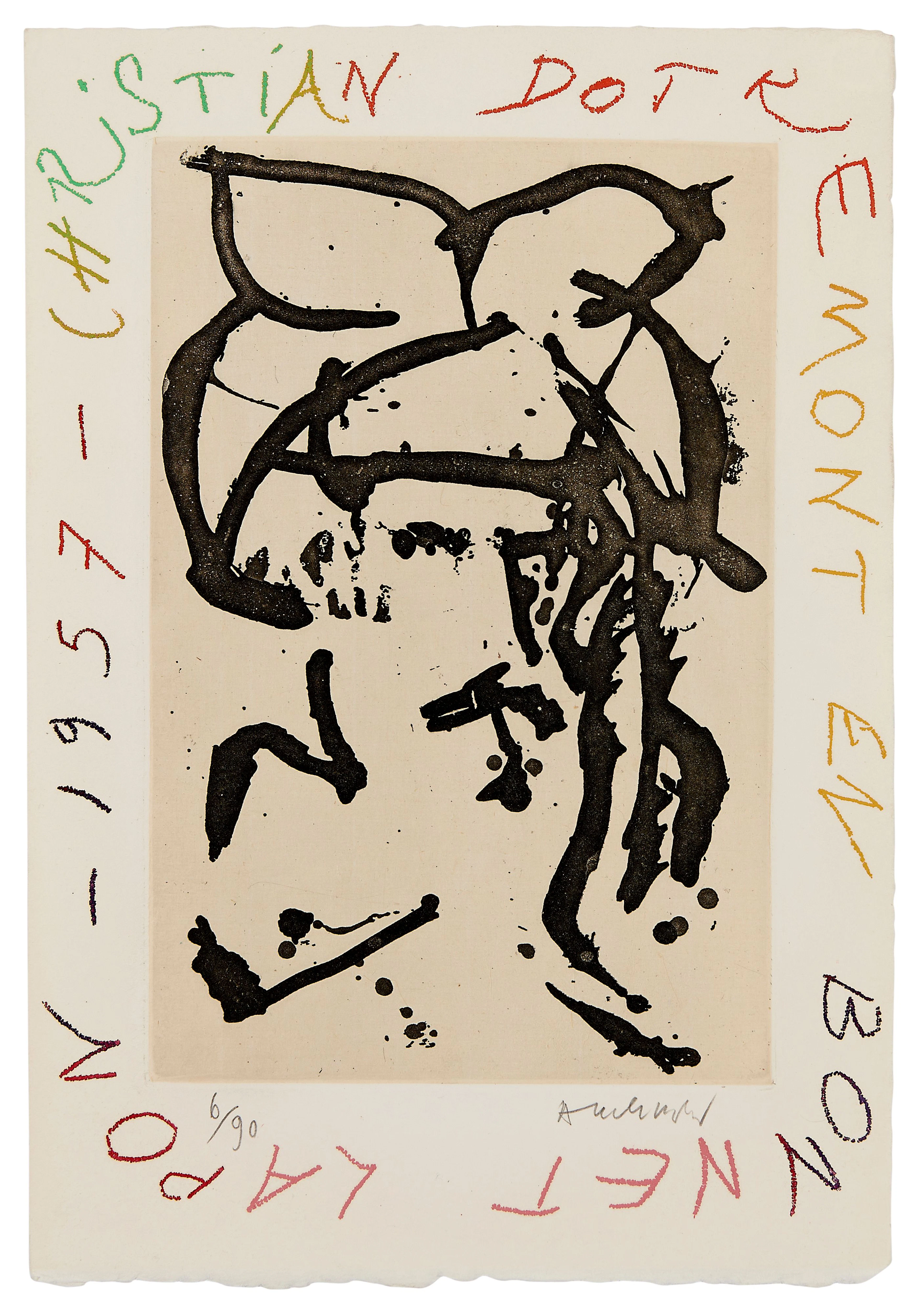 Christian Dotremont en bonnet lapon - 1974