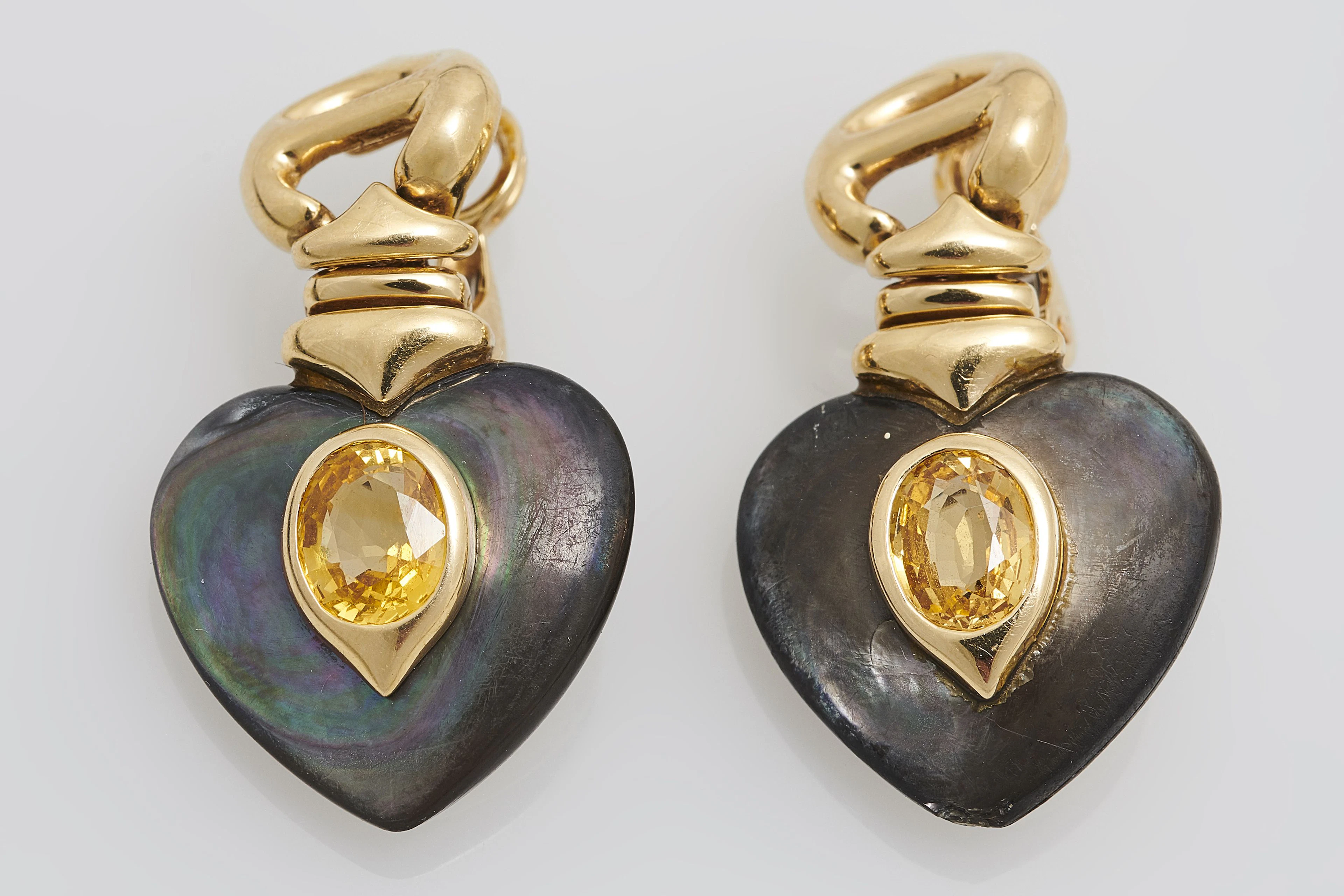 O.J. PERRIN (Attribué à) Paire de pendants d'oreilles "Catherine Deneuve"