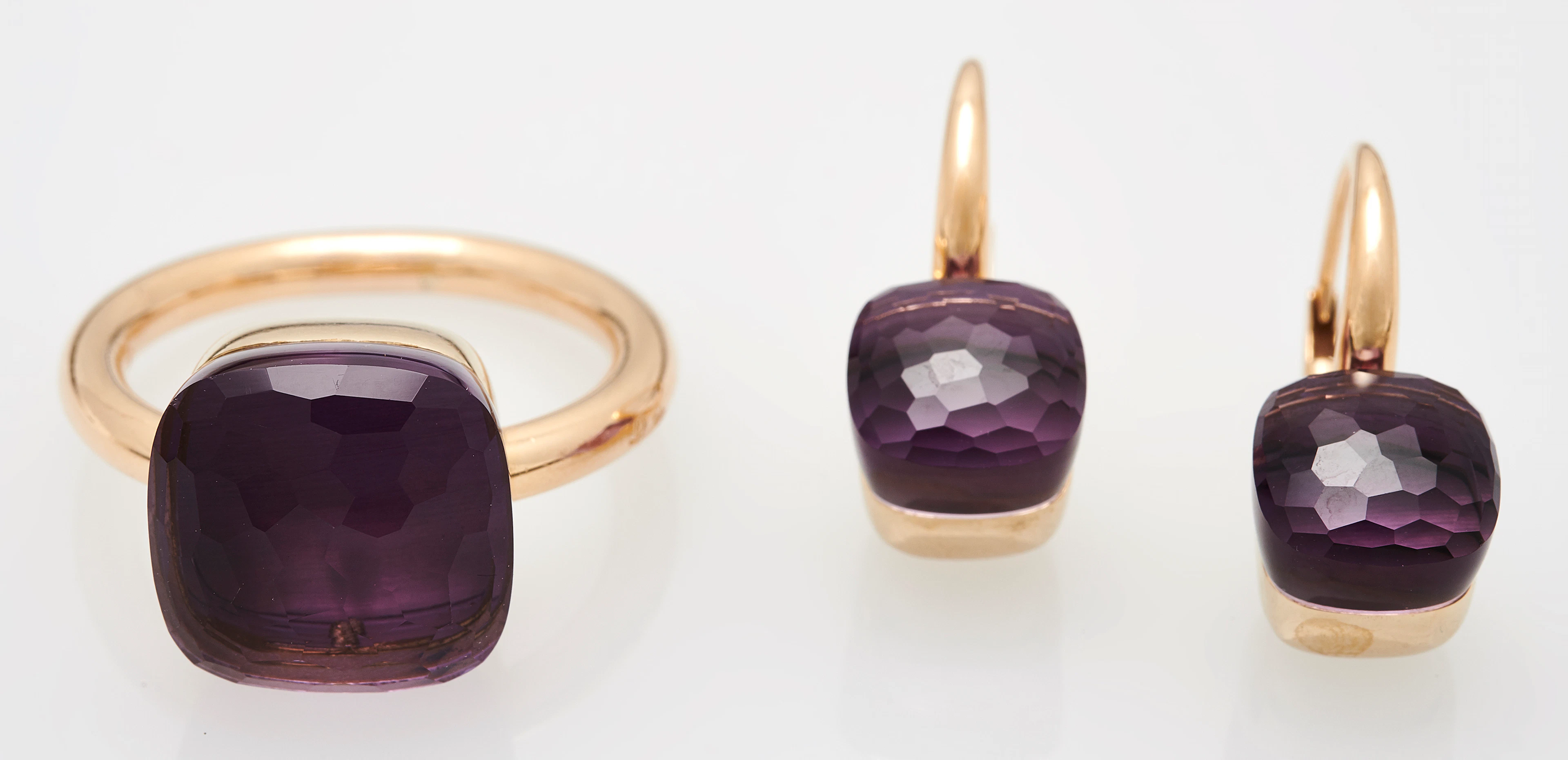 POMELLATO Bague et paire de boucles d'oreilles "Nudo"