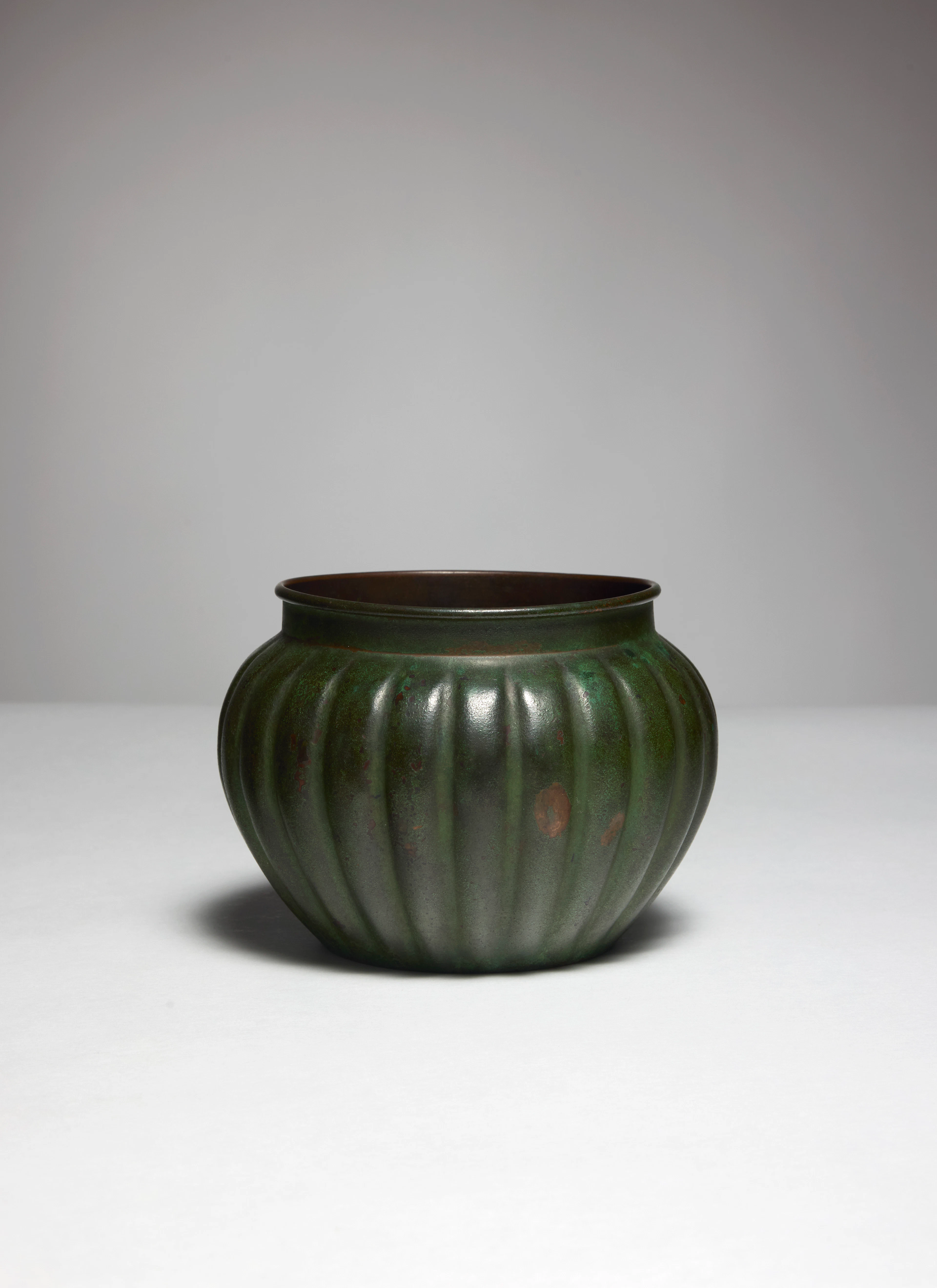 A dinanderie vase by Jean Dunand