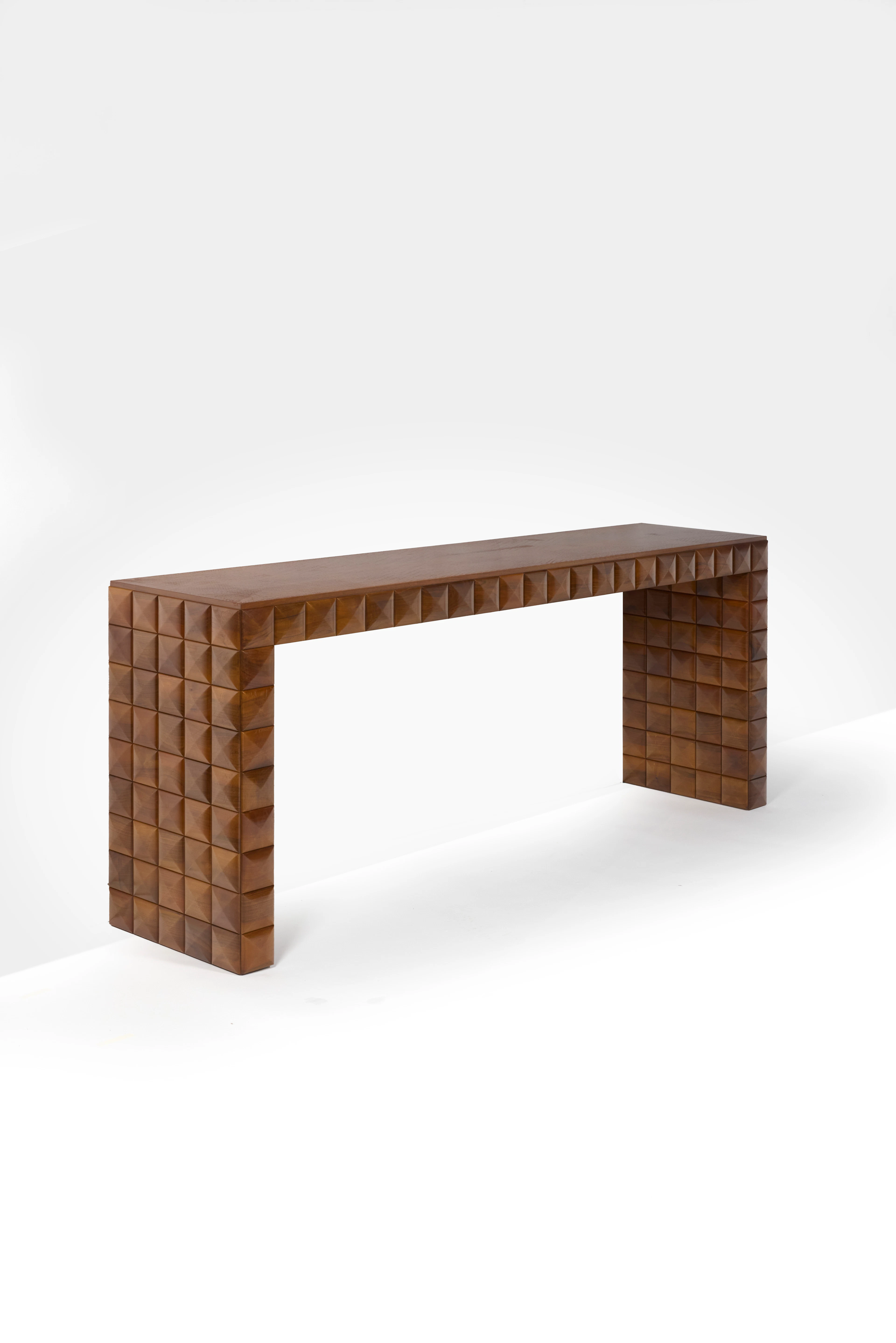 A walnut console by Paolo Buffa - circa 1940 33.46 x 80.71 x 18.50 in.