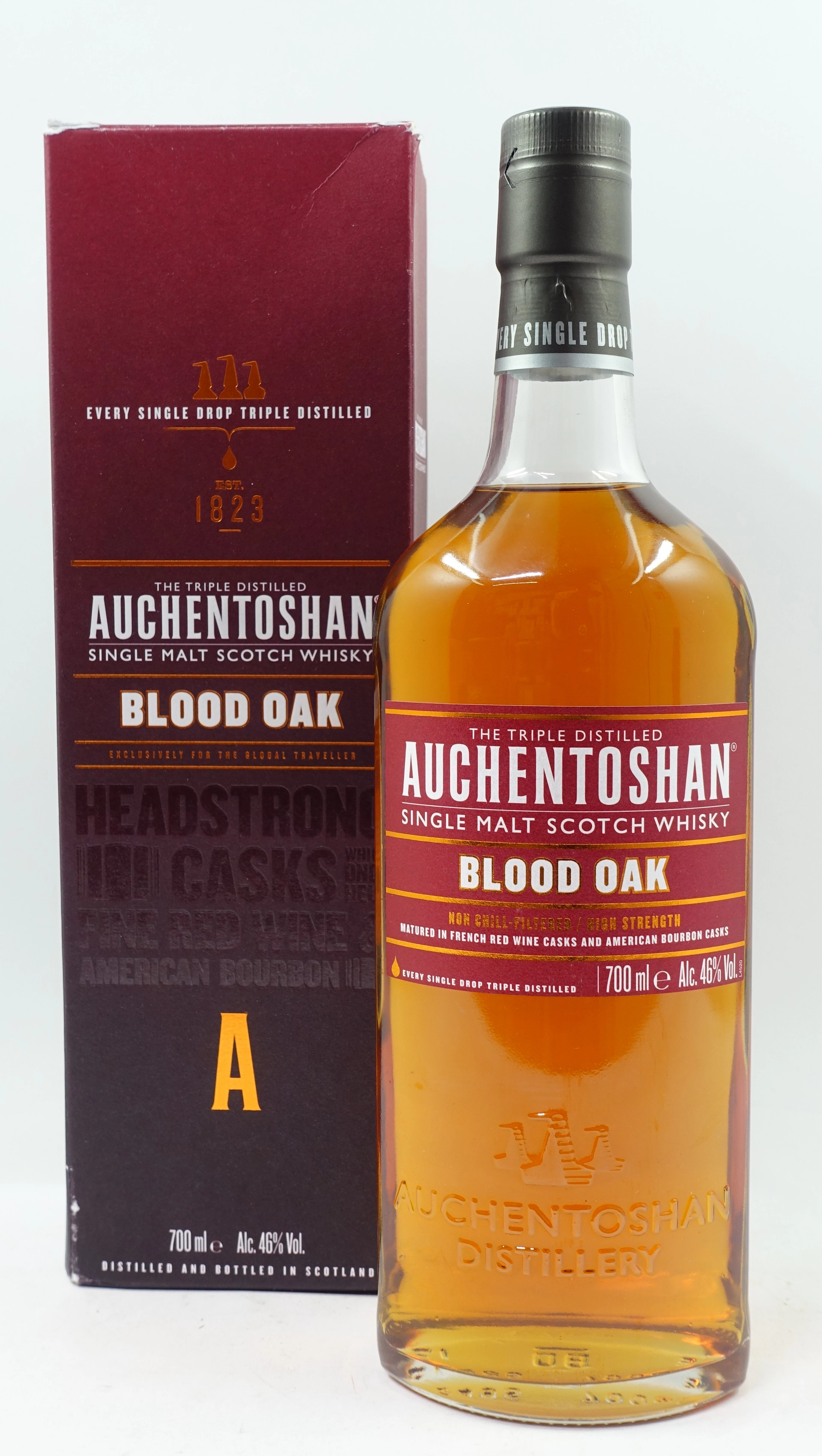 1 bouteille WHISKY AUCHENTOSHAN Blood oak