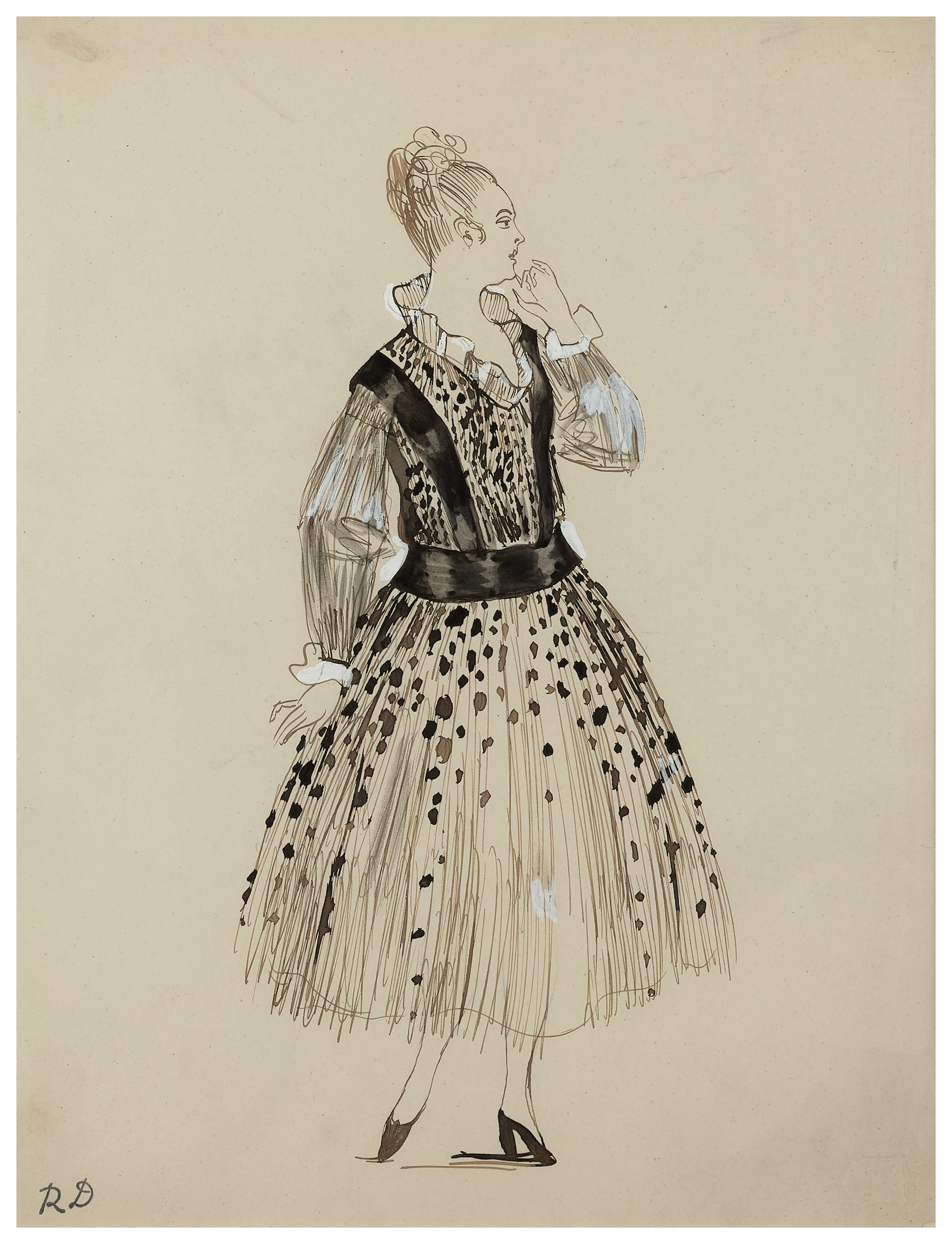 Etude de robe pour Paul Poiret