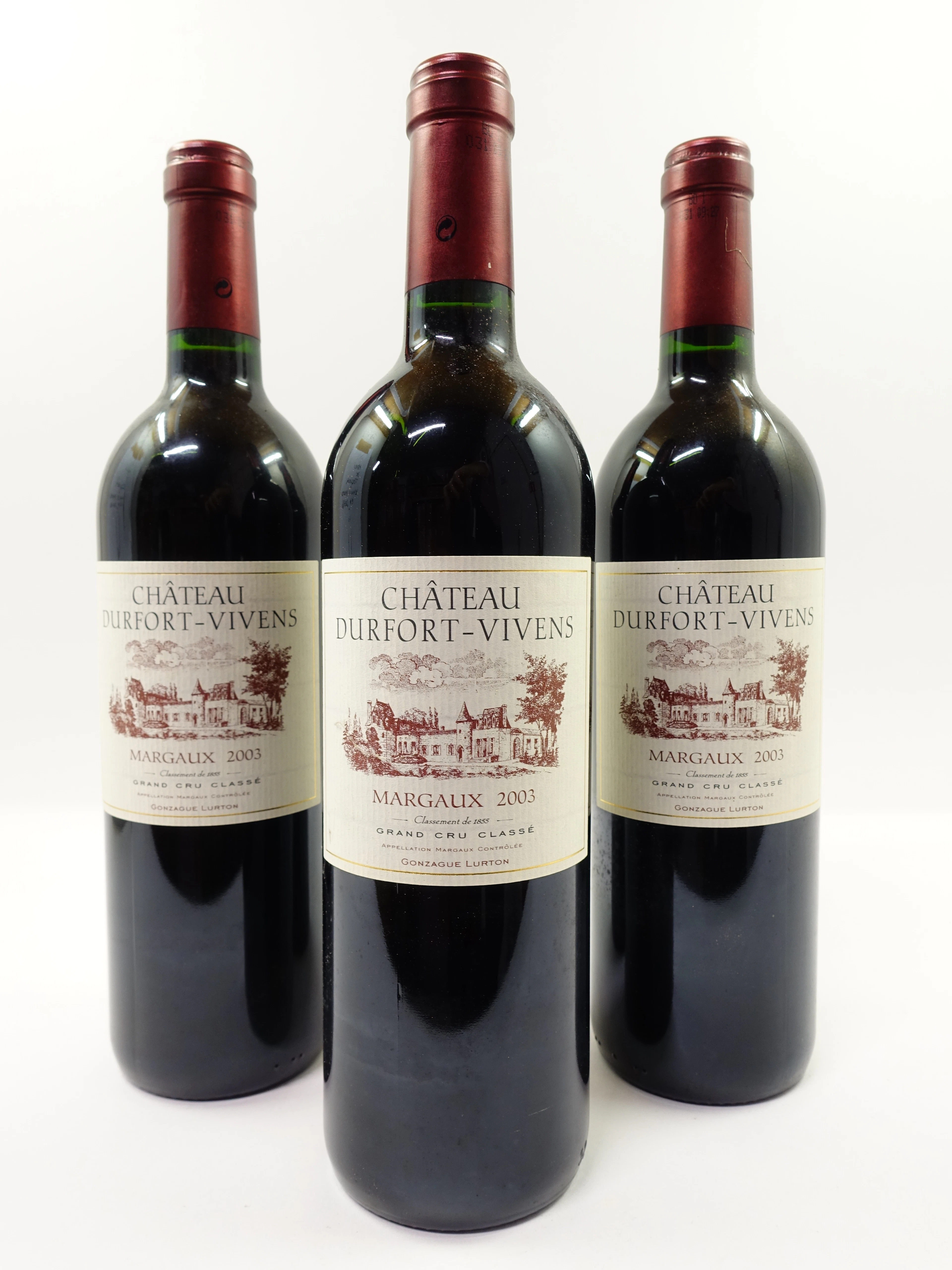12 bouteilles CHÂTEAU DURFORT VIVENS 2005 2è GC Margaux