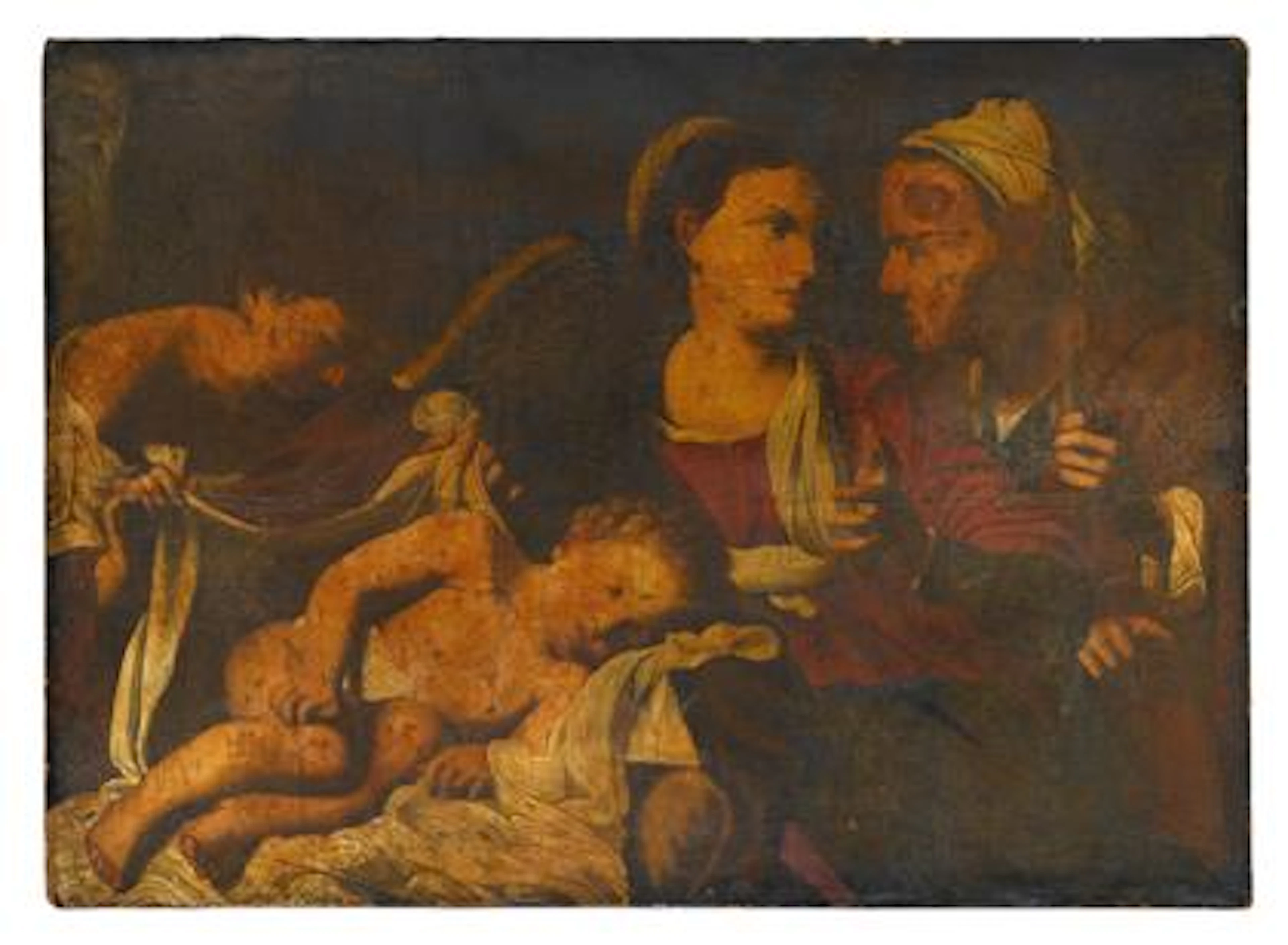 The Madonna And Child With Saint Anne An Angel