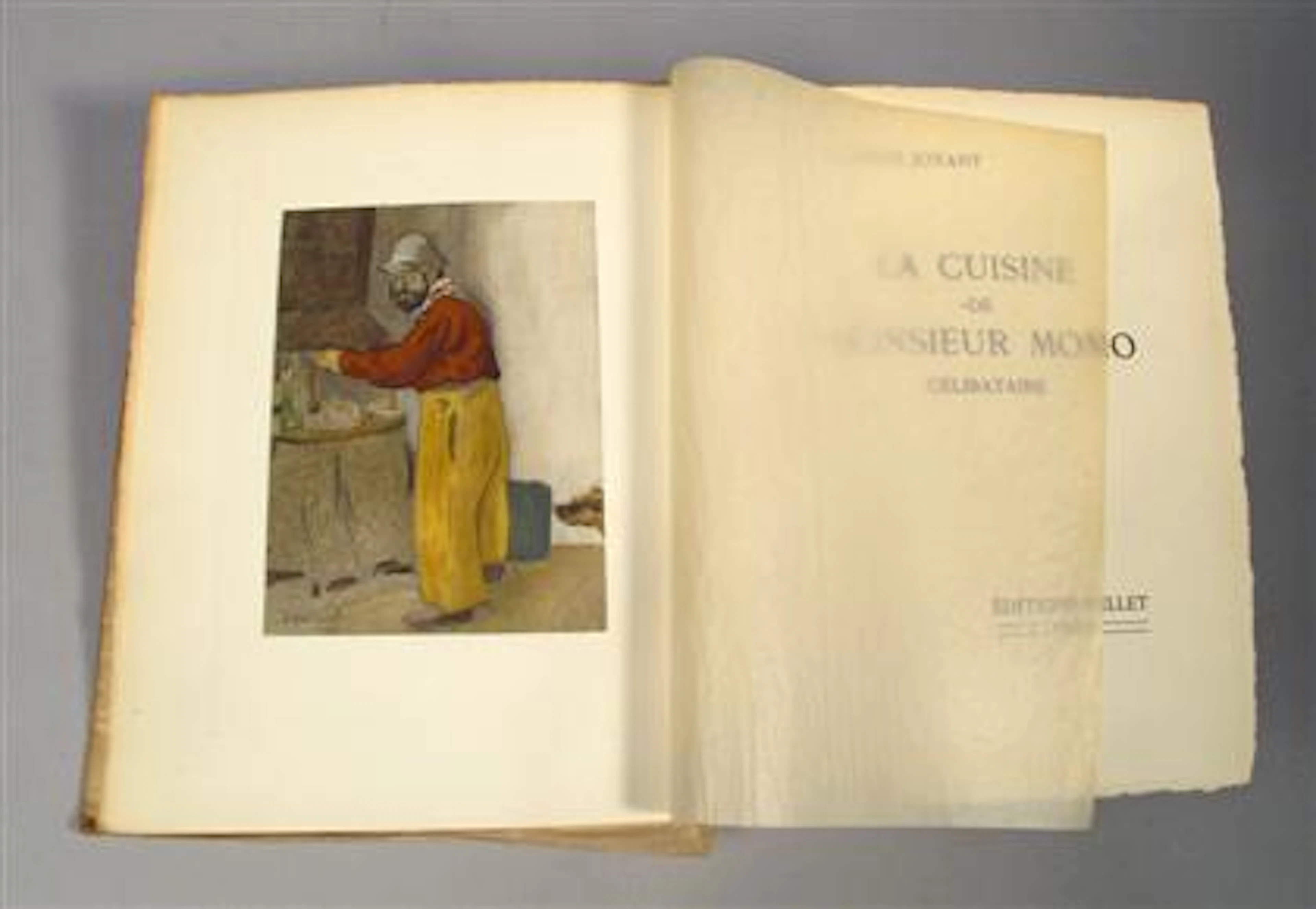 1 vol., [Toulouse-Lautrec, illus. by.] Joyant, Maurice. La Cuisine de Monsieur Momo, Celibataire. Paris: Editions Pellet, [1930]. #167/...