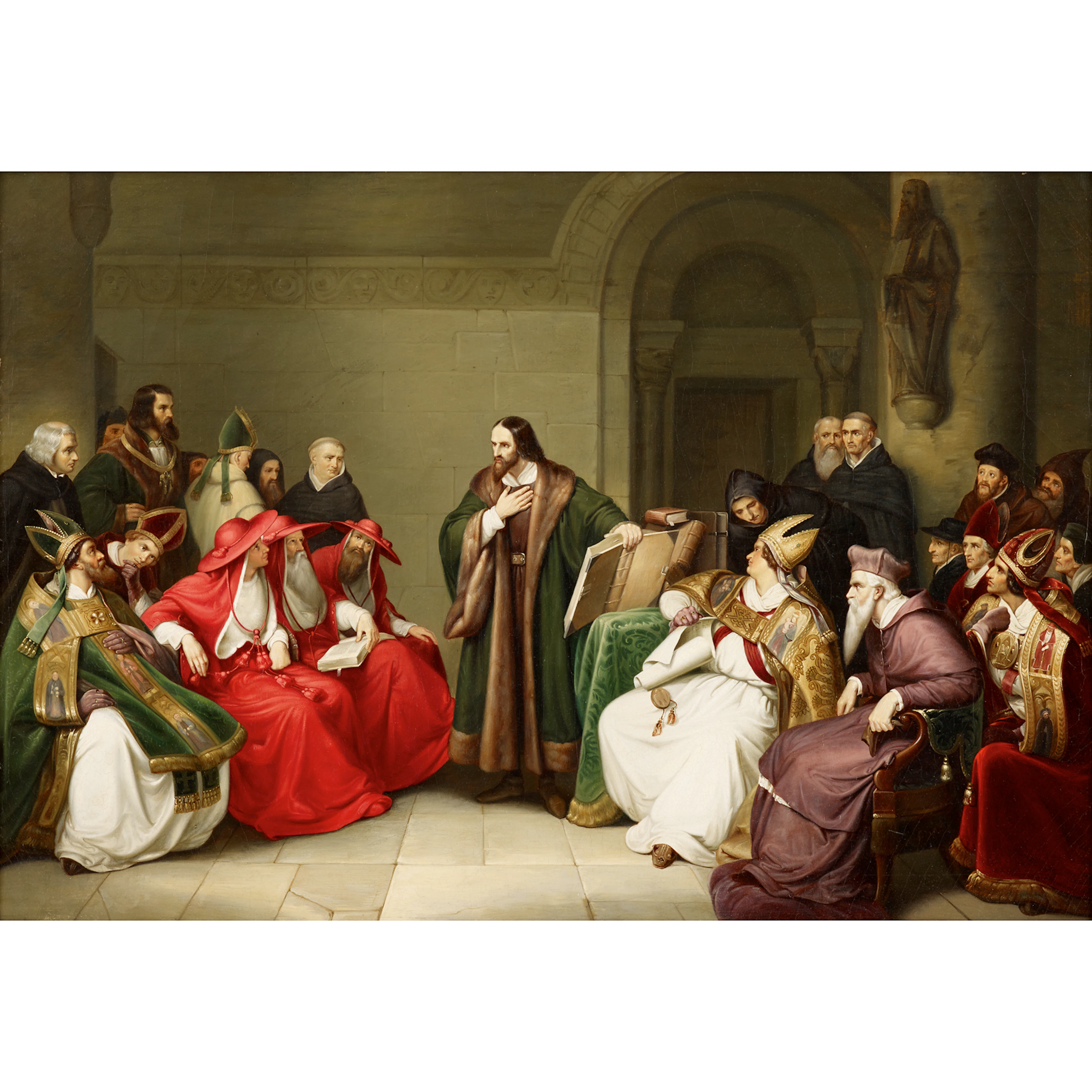 The Diet Of Worms; And Jan Hus At Council Constance (After Karl Friedrich Lessing, German 1808-1880)