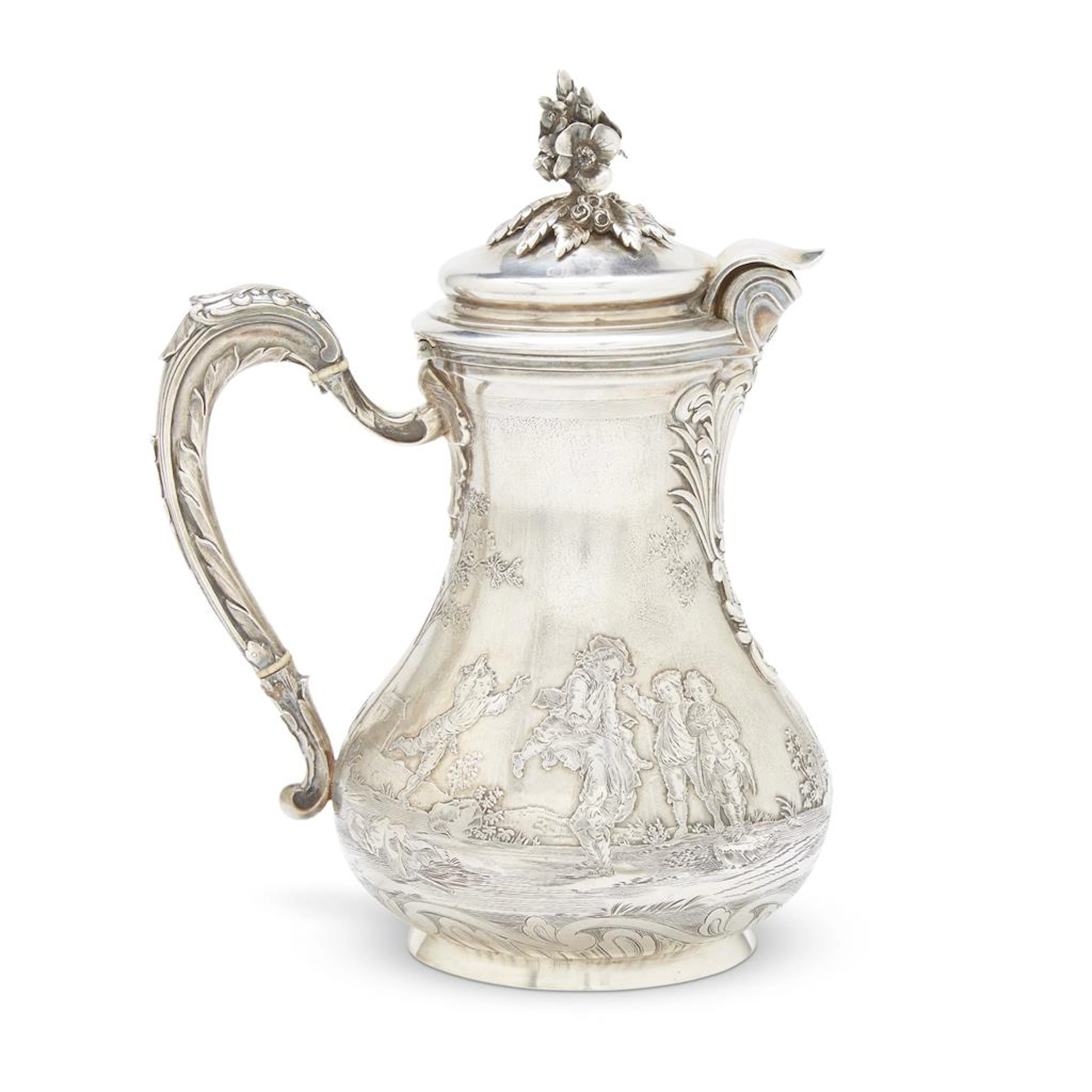 A fine French silver and silver-gilt pitcher in the Louis XV taste, Frédéric Boucheron, Paris, last quarter 19th century