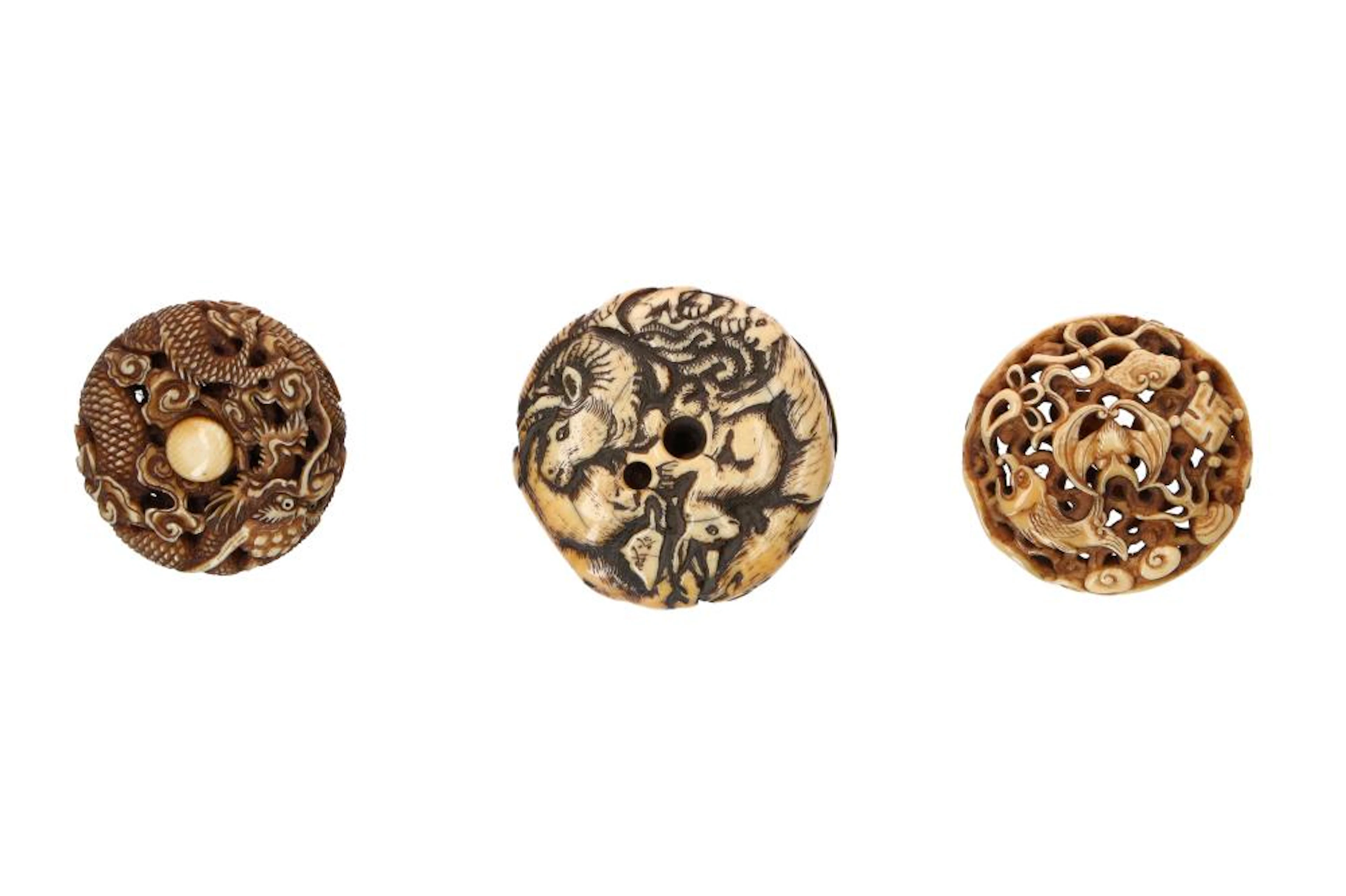 Lot of three manju