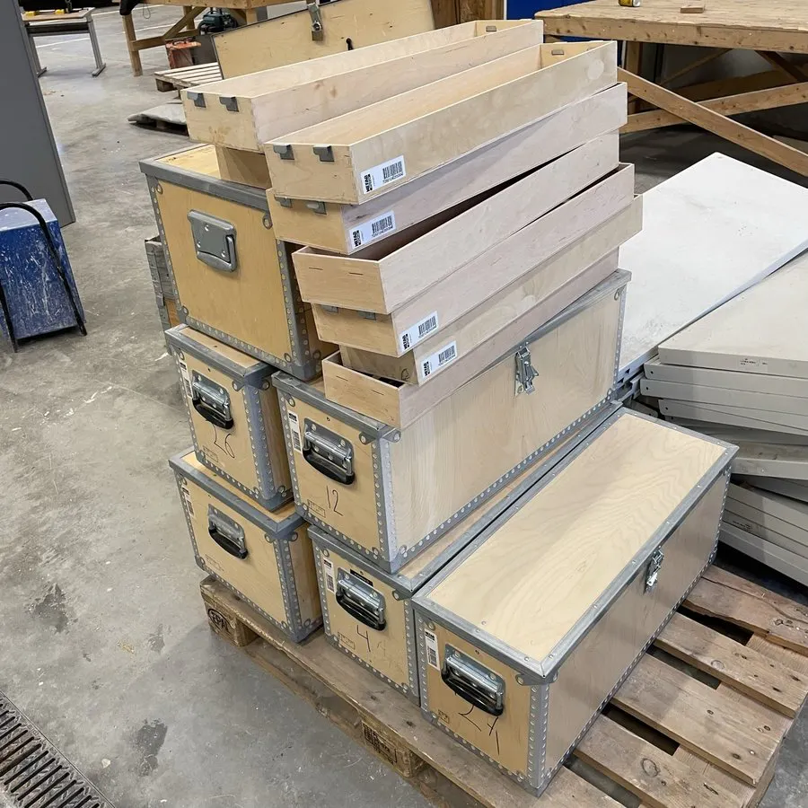 6 st. Lådor - Träemballage Nefab PlyPak - Verktygslådor | Barnebys