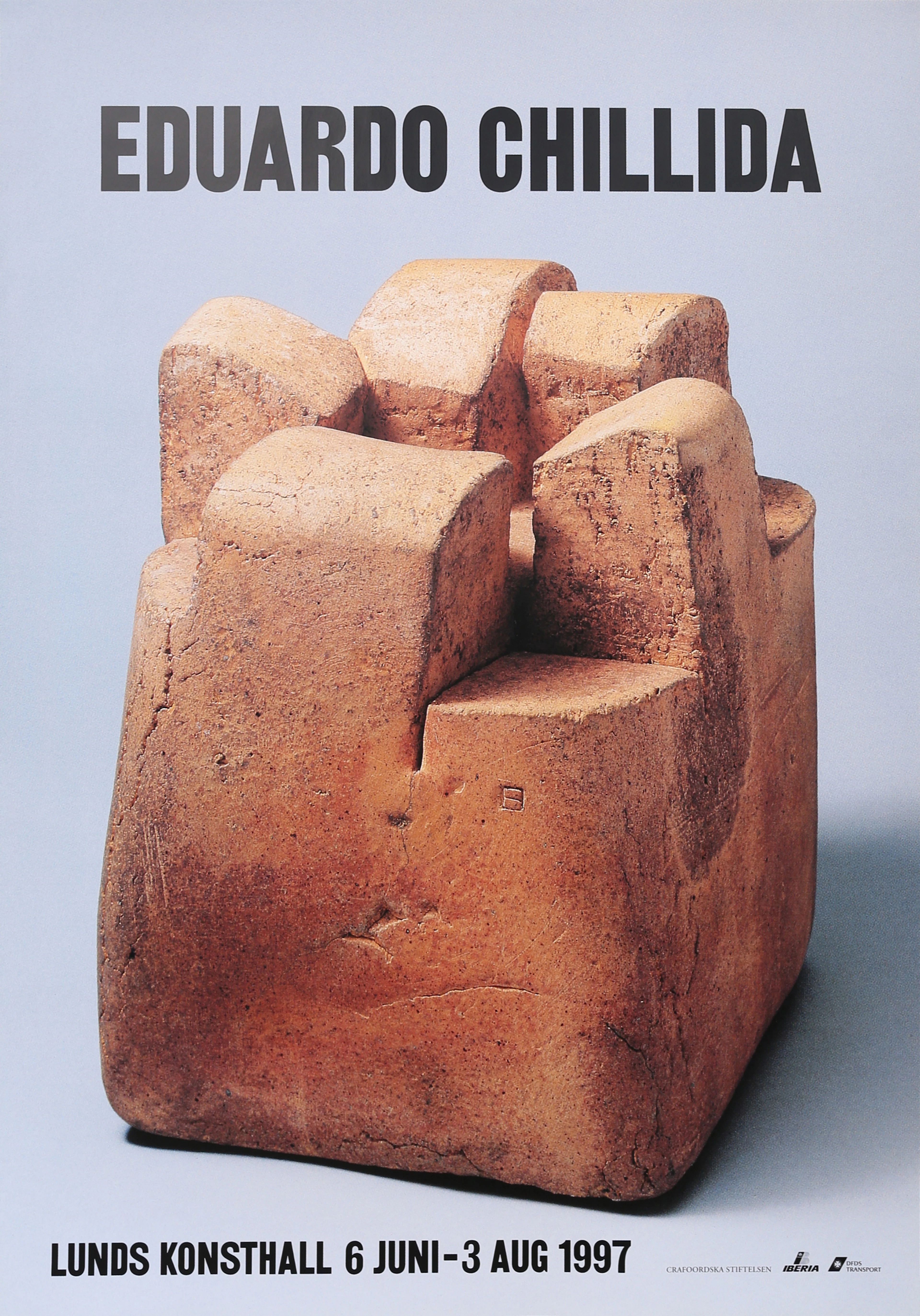 UTSTÄLLNINGSAFFISCH, Eduardo Chillida, Lunds Konsthall 1997.