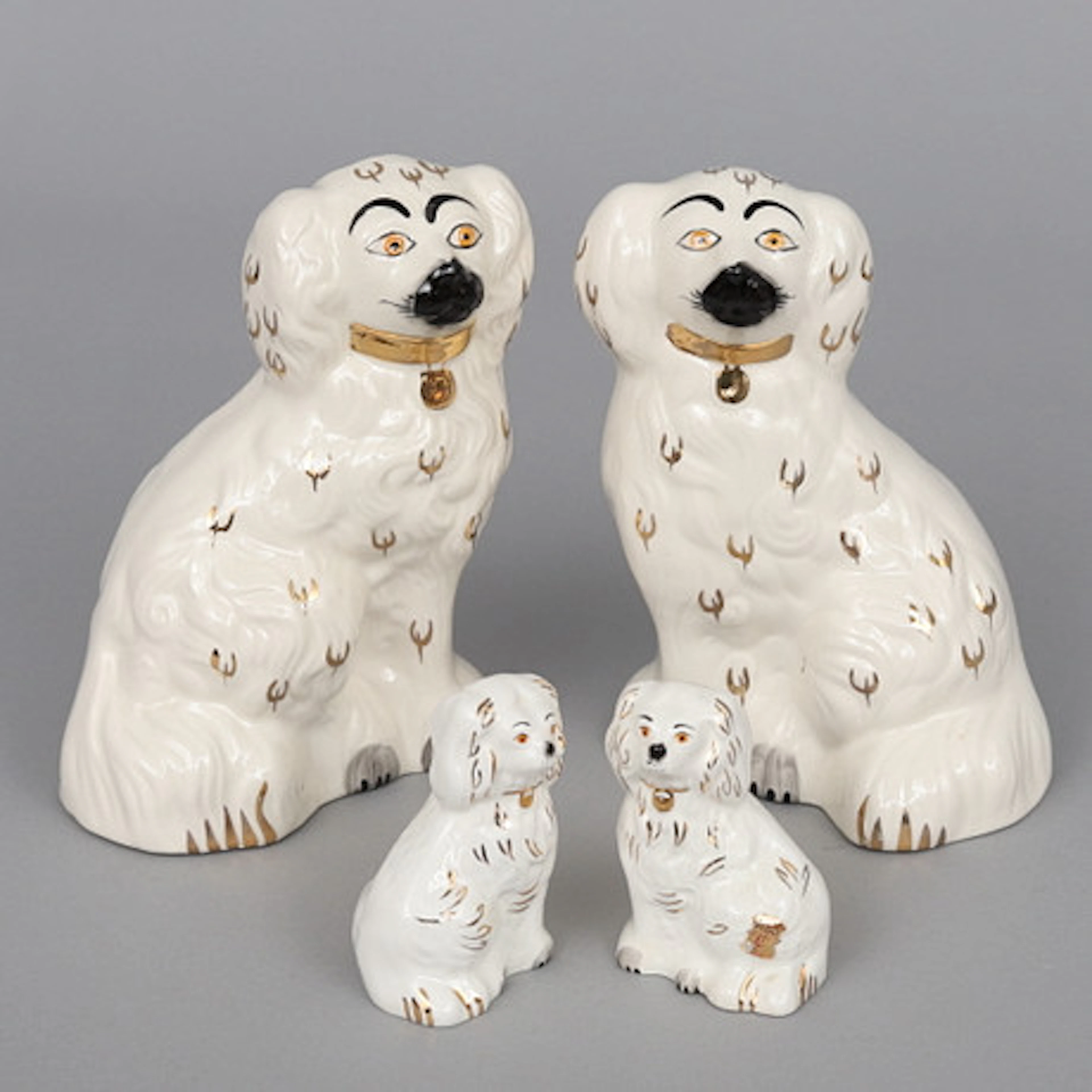 PORSLINSHUNDAR, 2 par, Beswick, England.