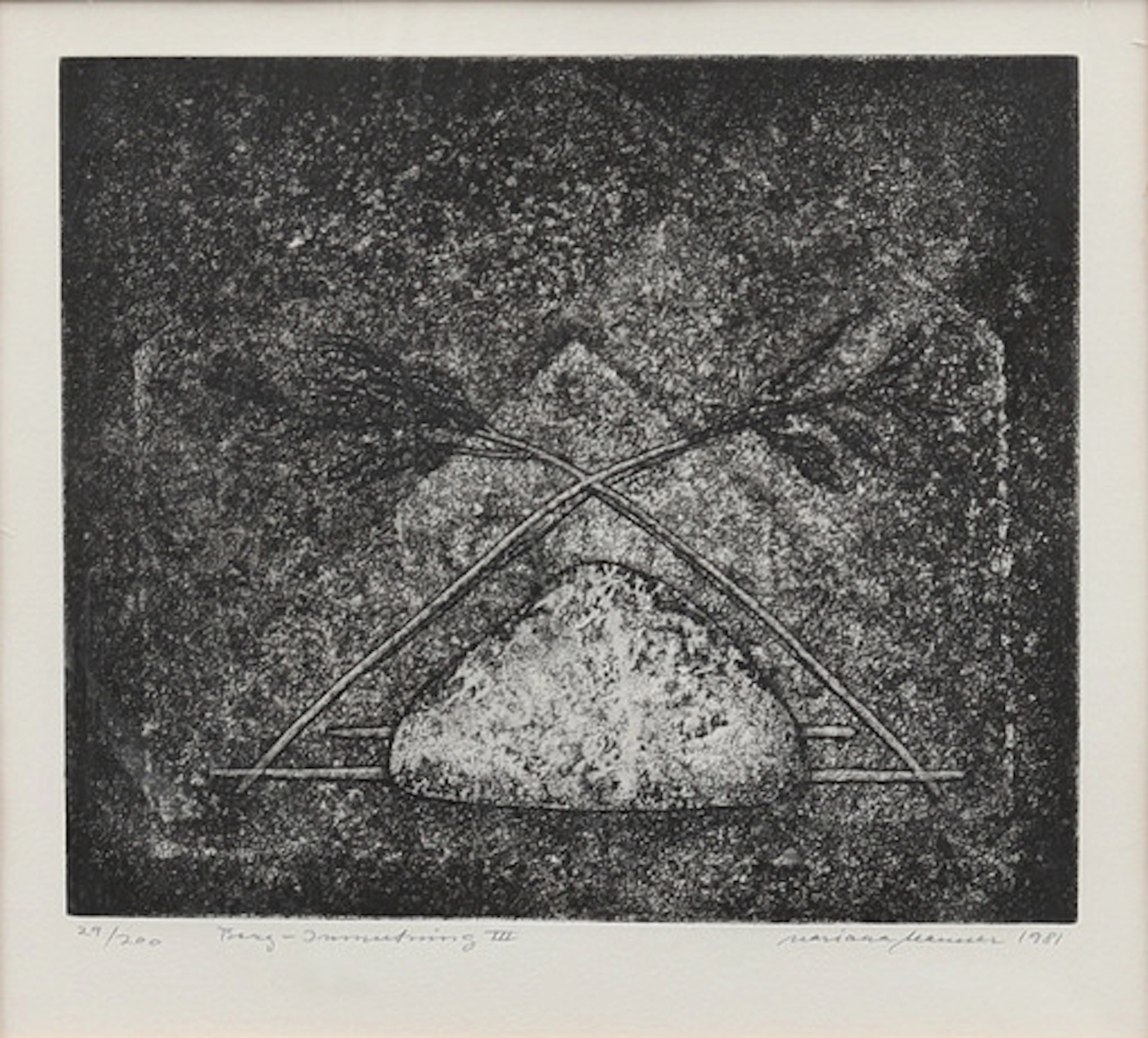 MARIANA MANNER. "Berg-Inmutning III", lito…