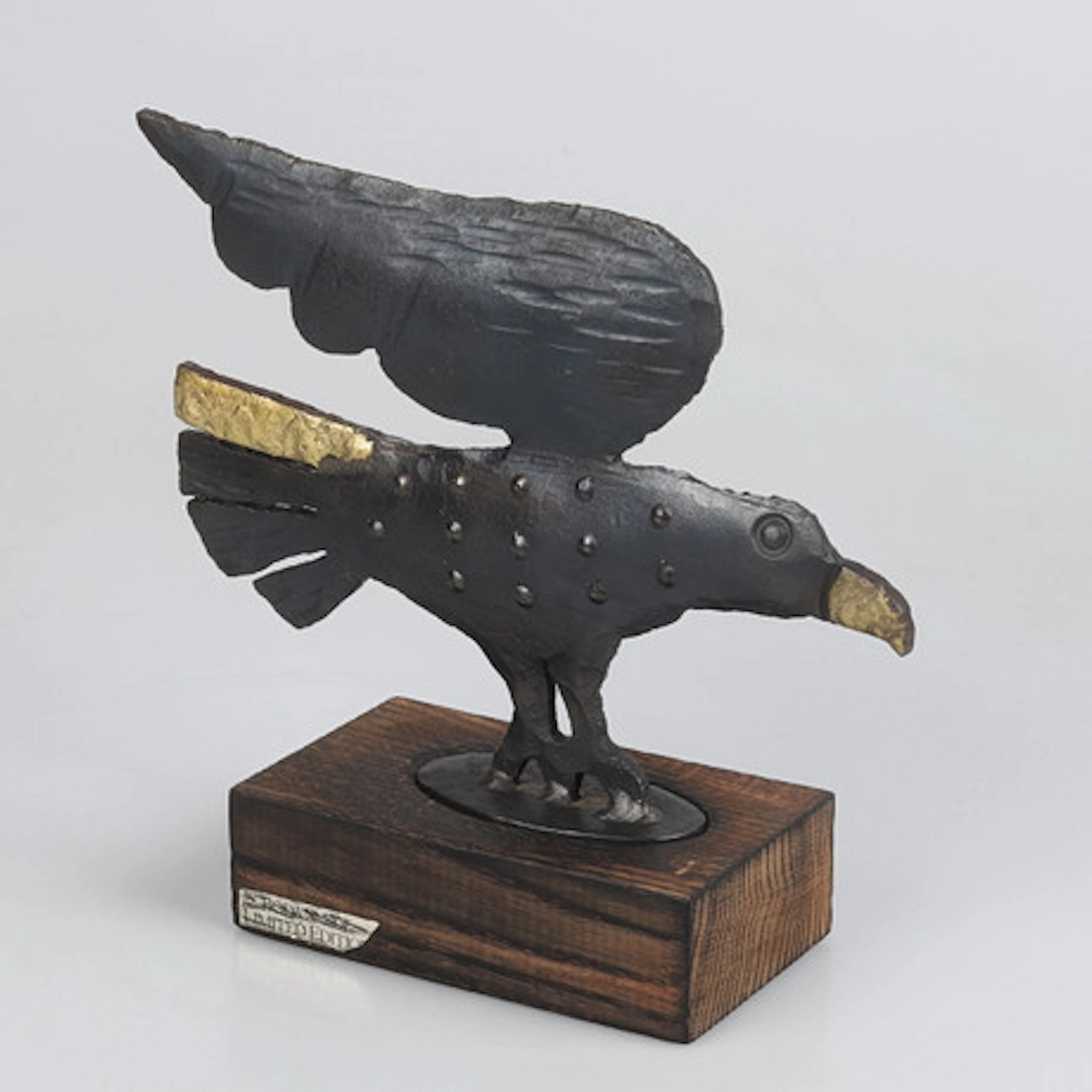 BERTIL VALLIEN. Fågel, metallskulptur, Bod…