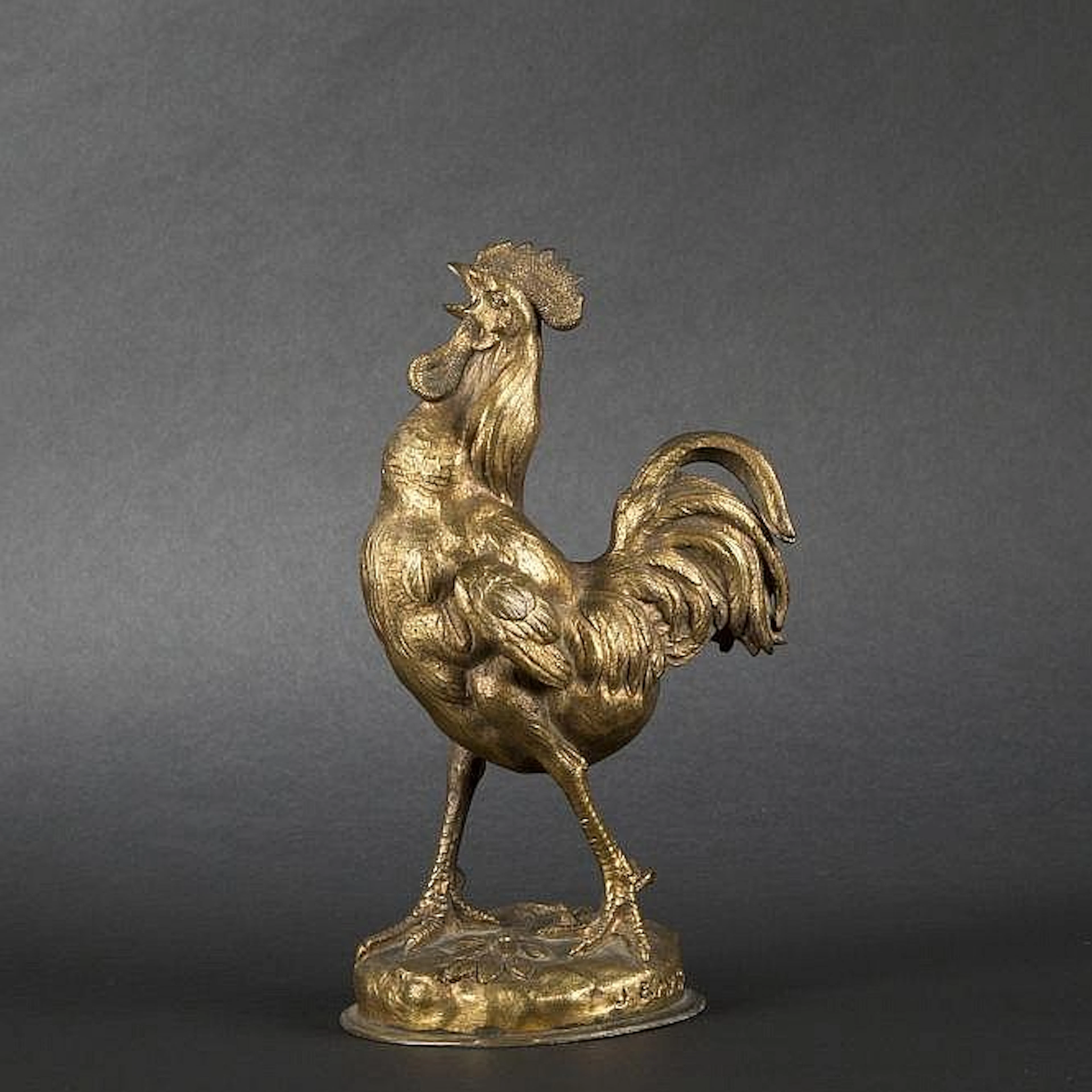 Jules-Edmond Masson. The cockerel, bronze