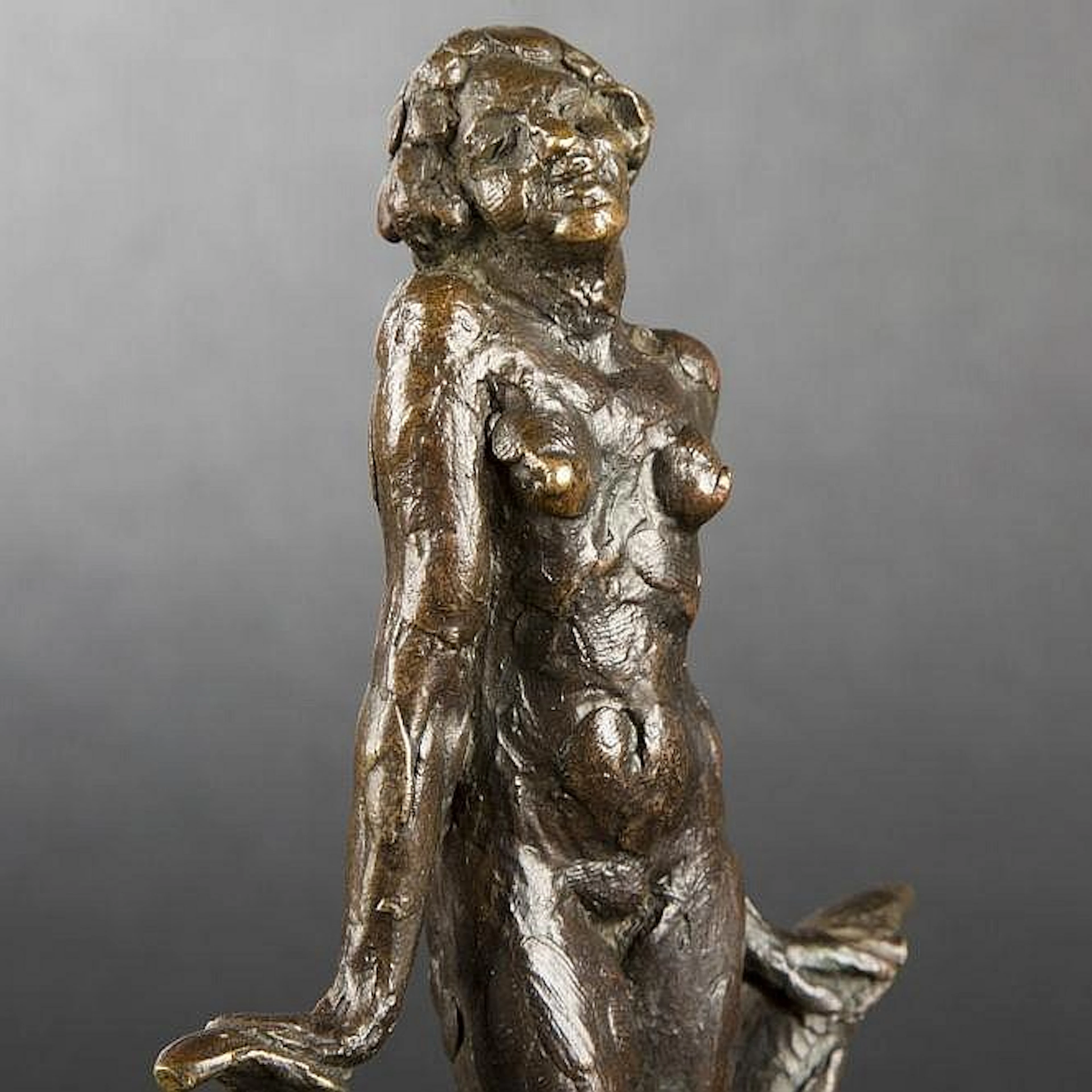 Marcel Bouraine. Standing woman, bronze