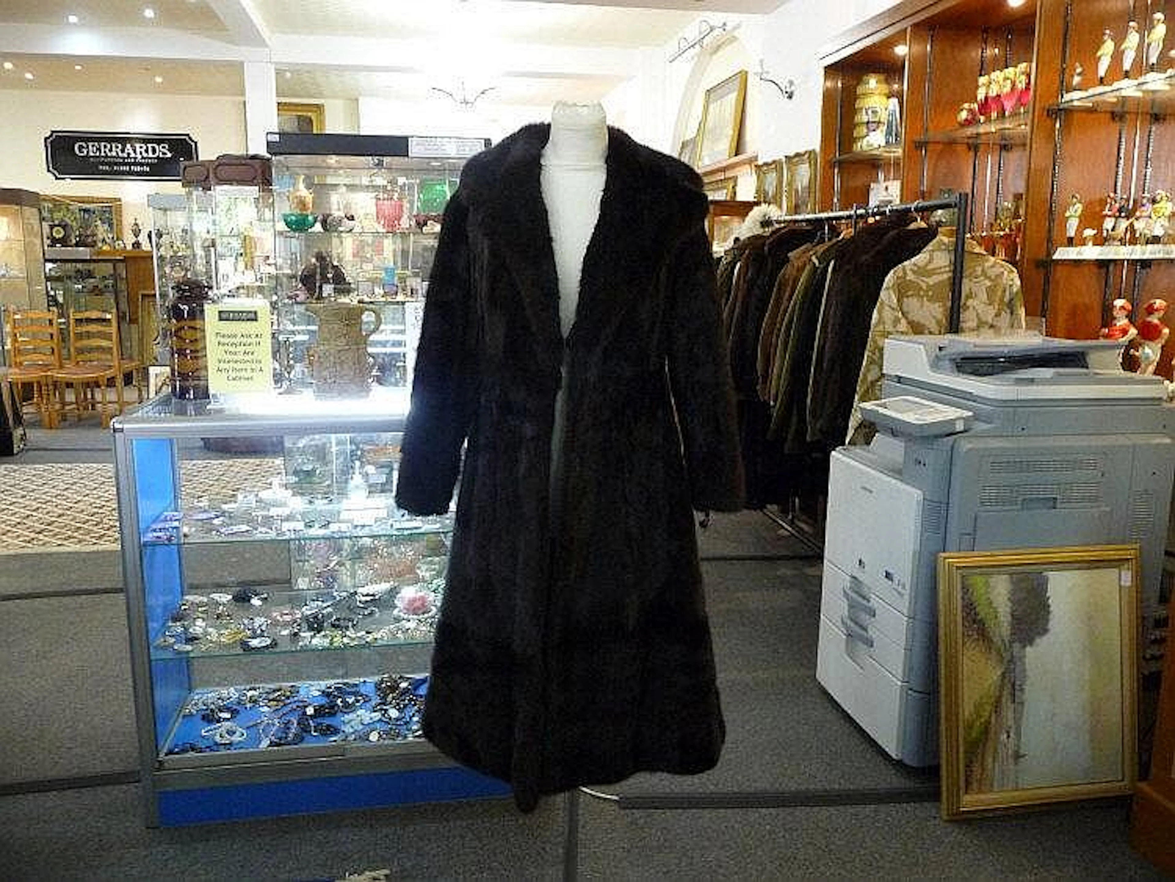 Sable Brown Mink Full Length Coat, self-lined wide