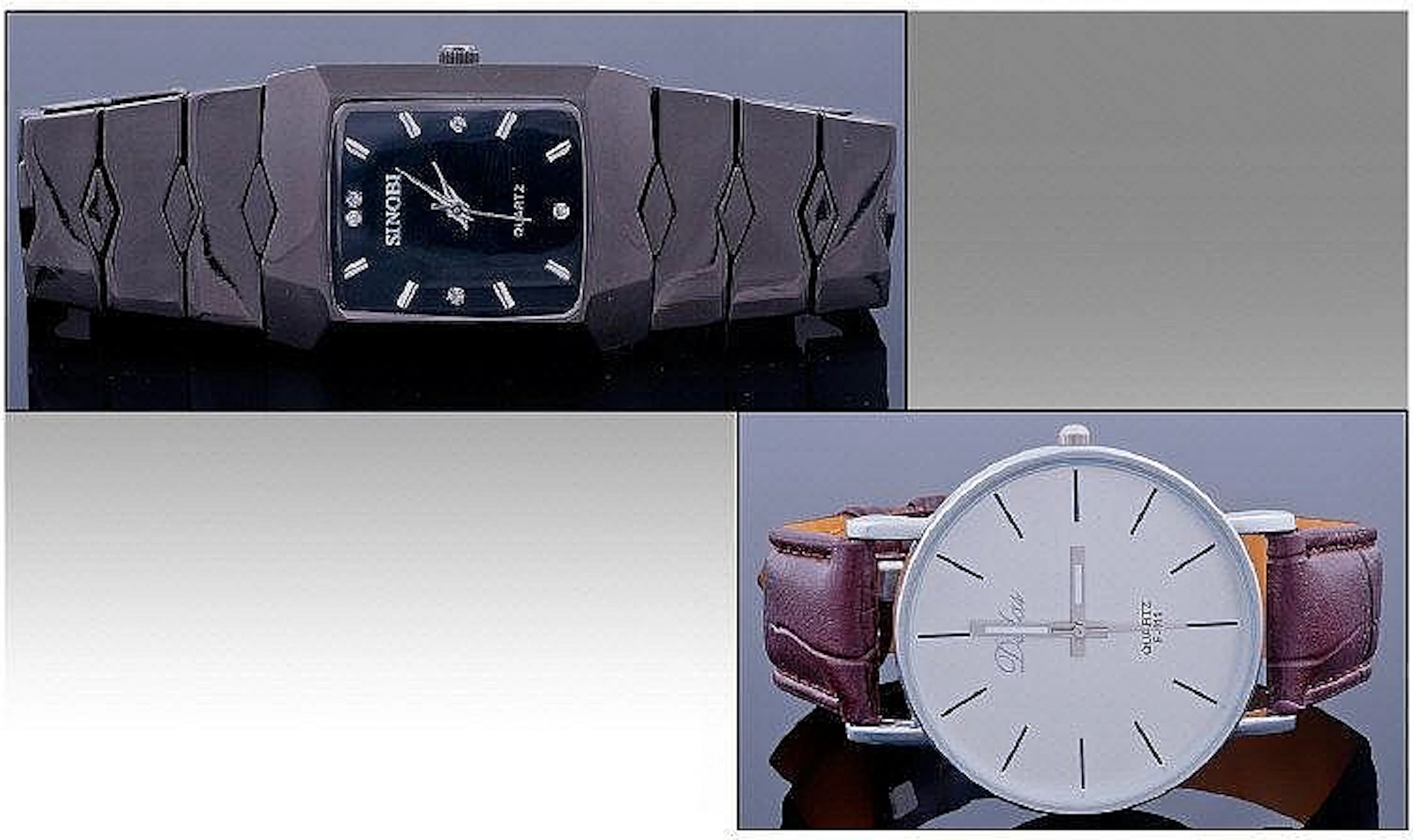 Two Dress Watches. 1. Gents Quartz with brown