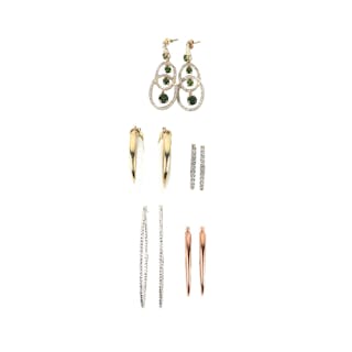 Yellow Gold Pave Diamond Emerald Drop Earrings