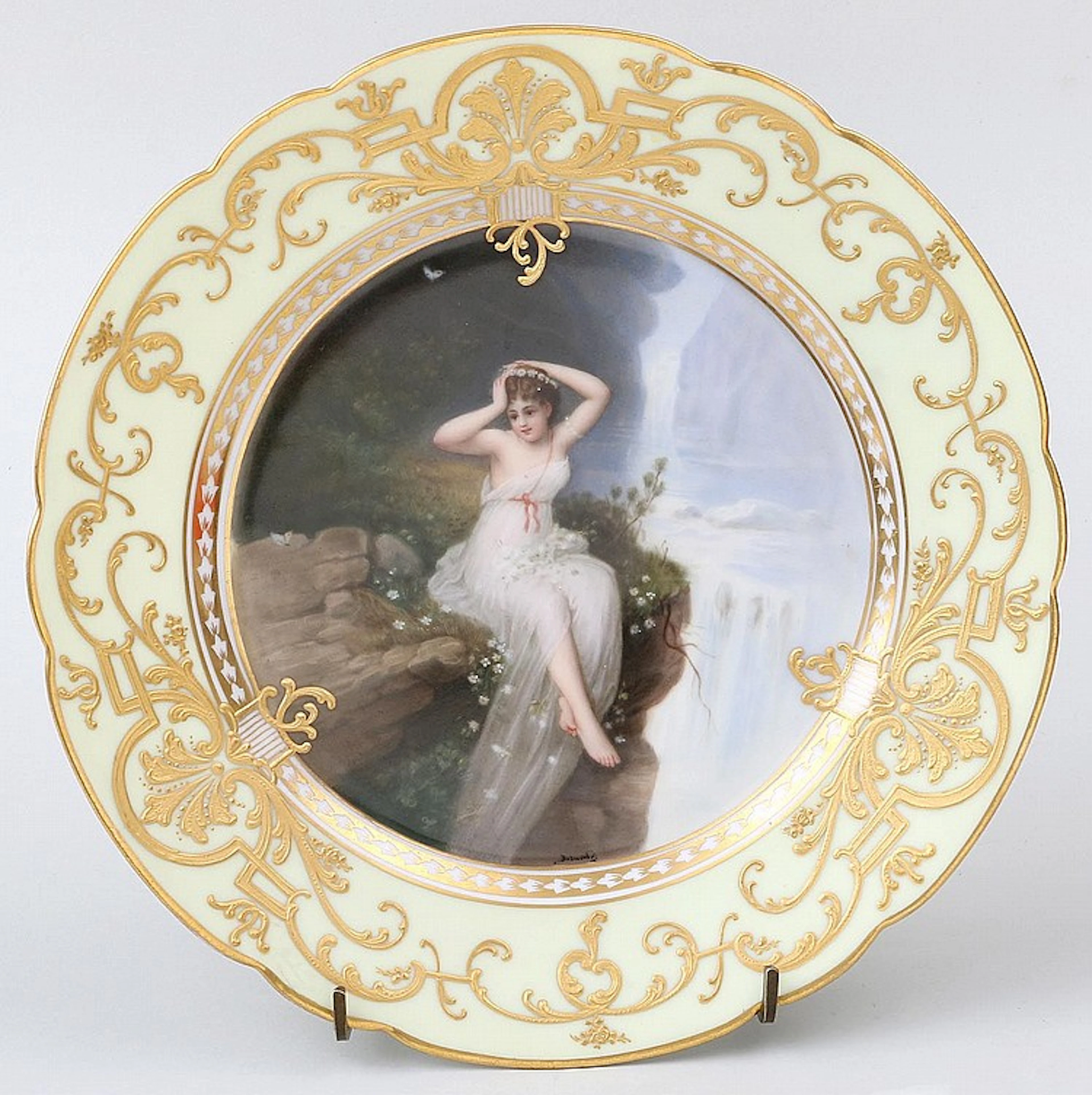 French porcelain plate ''Alpenfee''