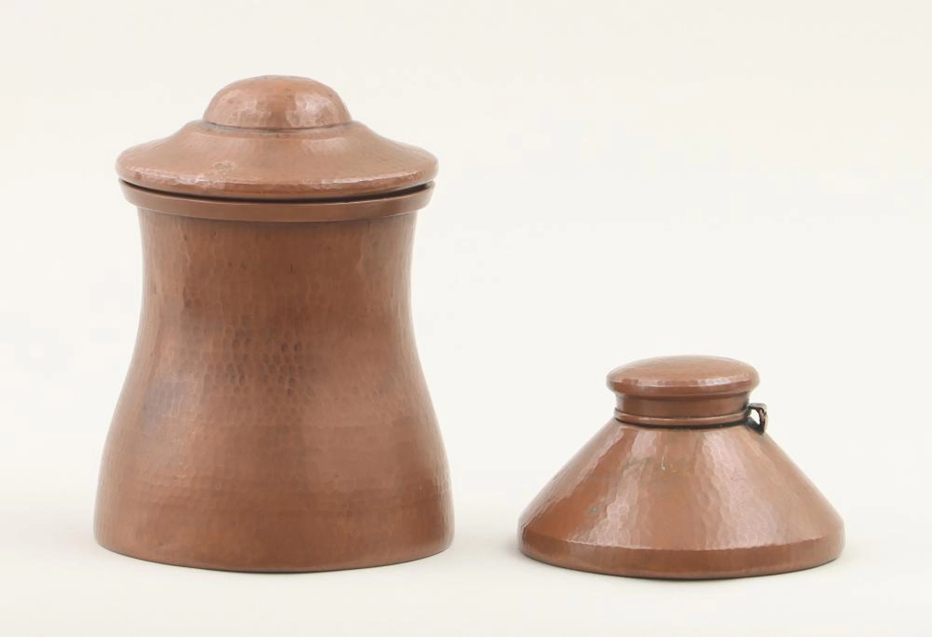 Covered tobacco jar, attr. GUSTAV STICKLEY