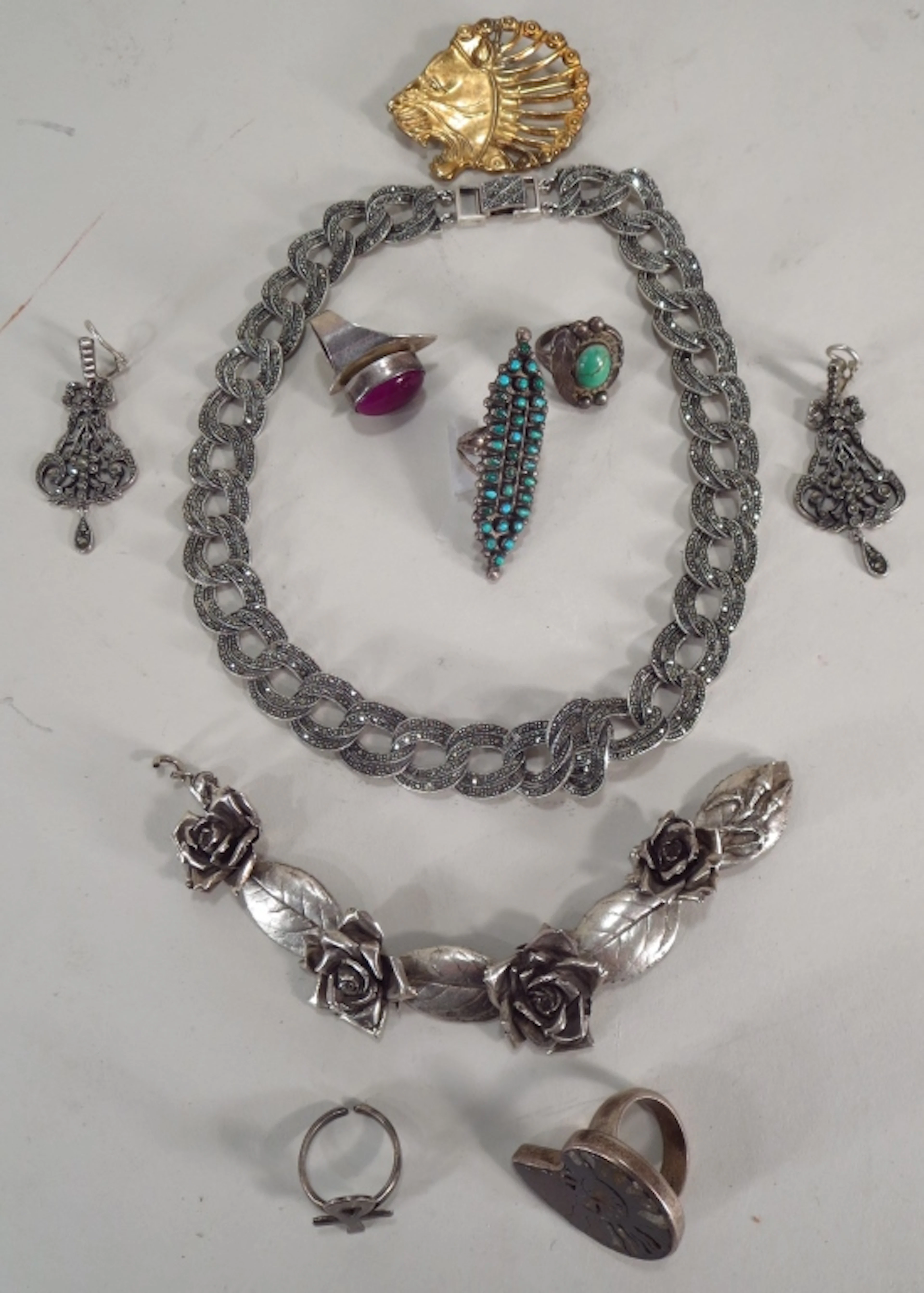 Sterling Silver Jewelry, 20th C.