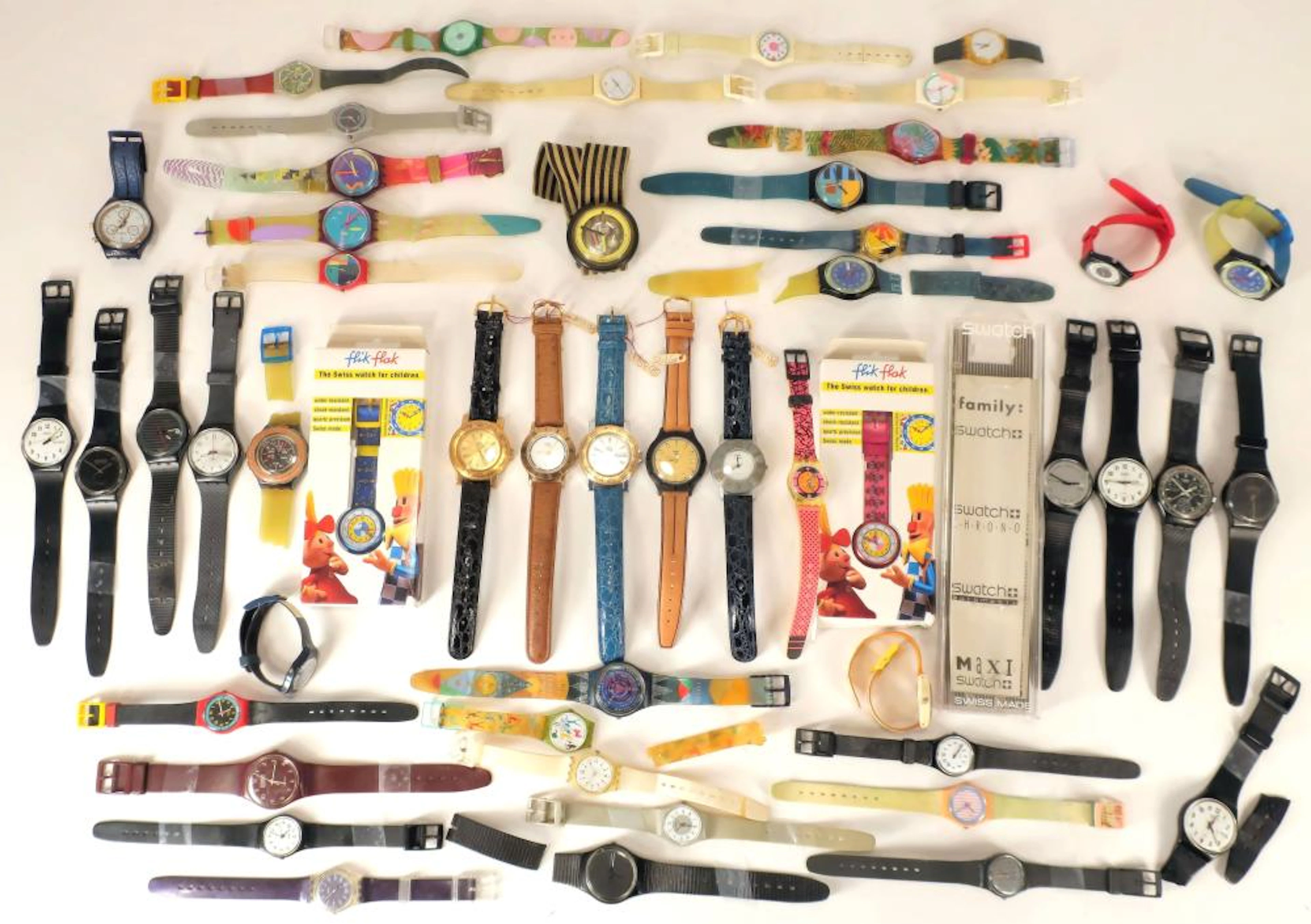 47 Swatch + Other Swiss Watches