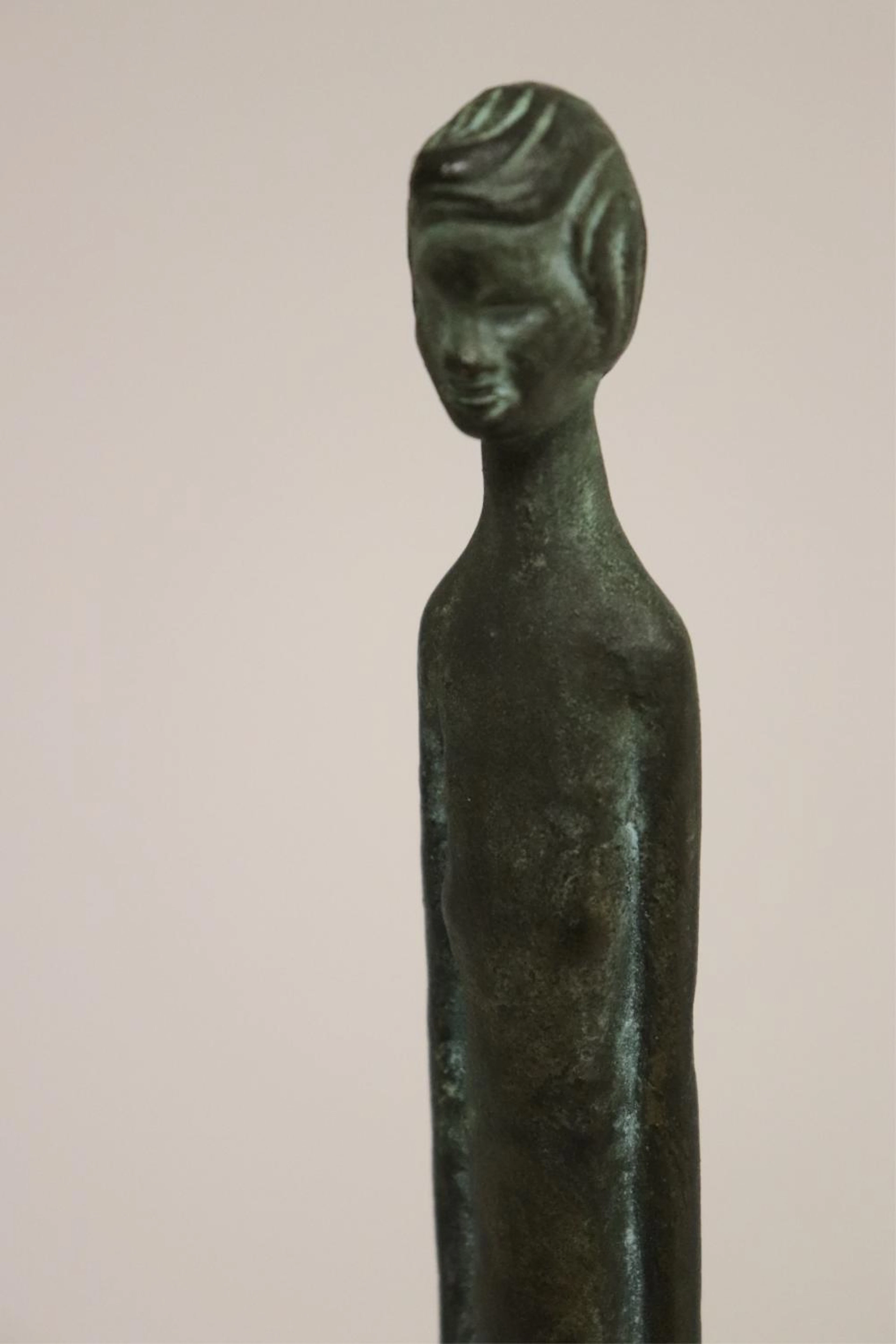 BRONZE MALE FIGURE OF A BOY BY ARTE ETRUSCA