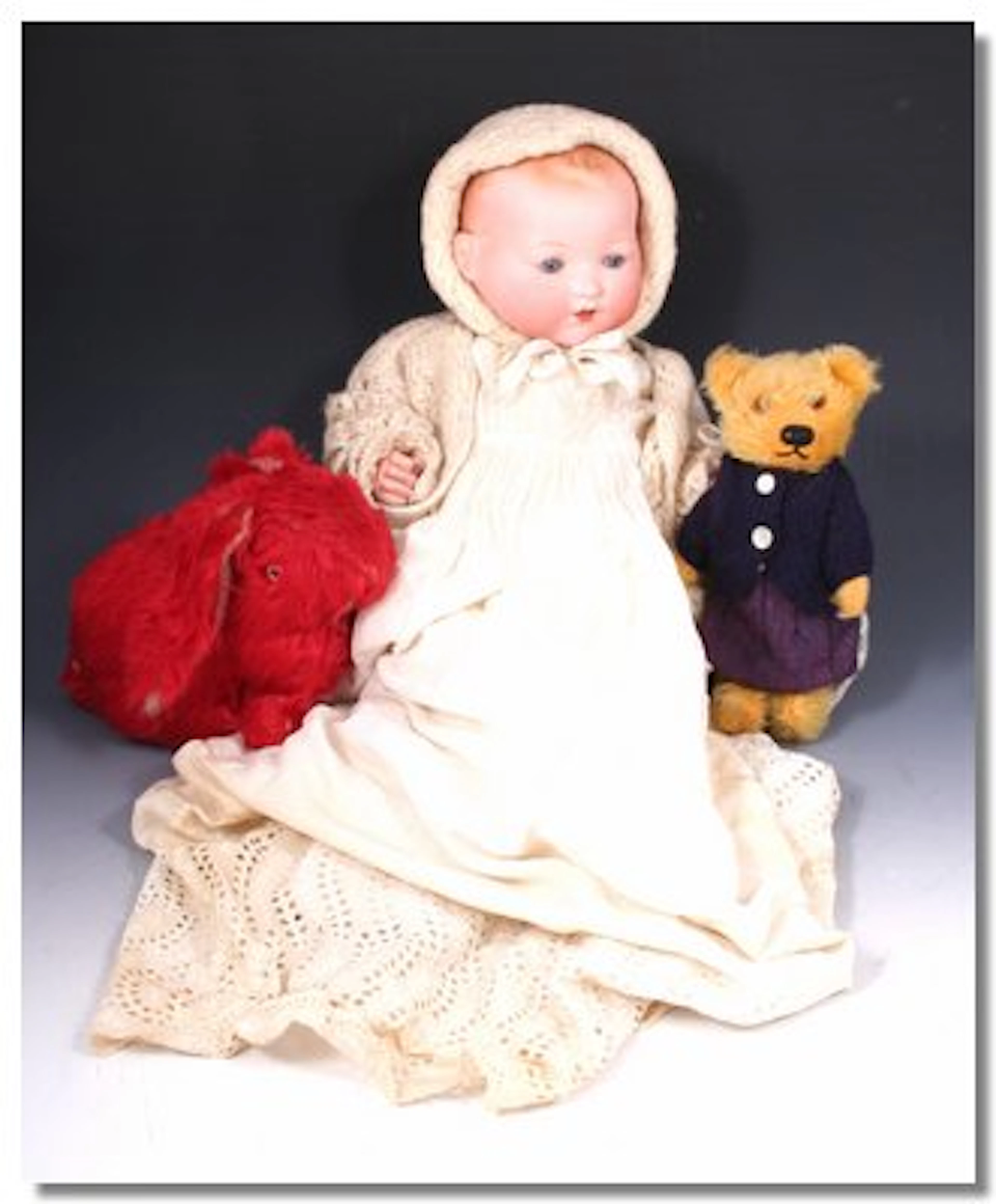 A German porcelain-head doll