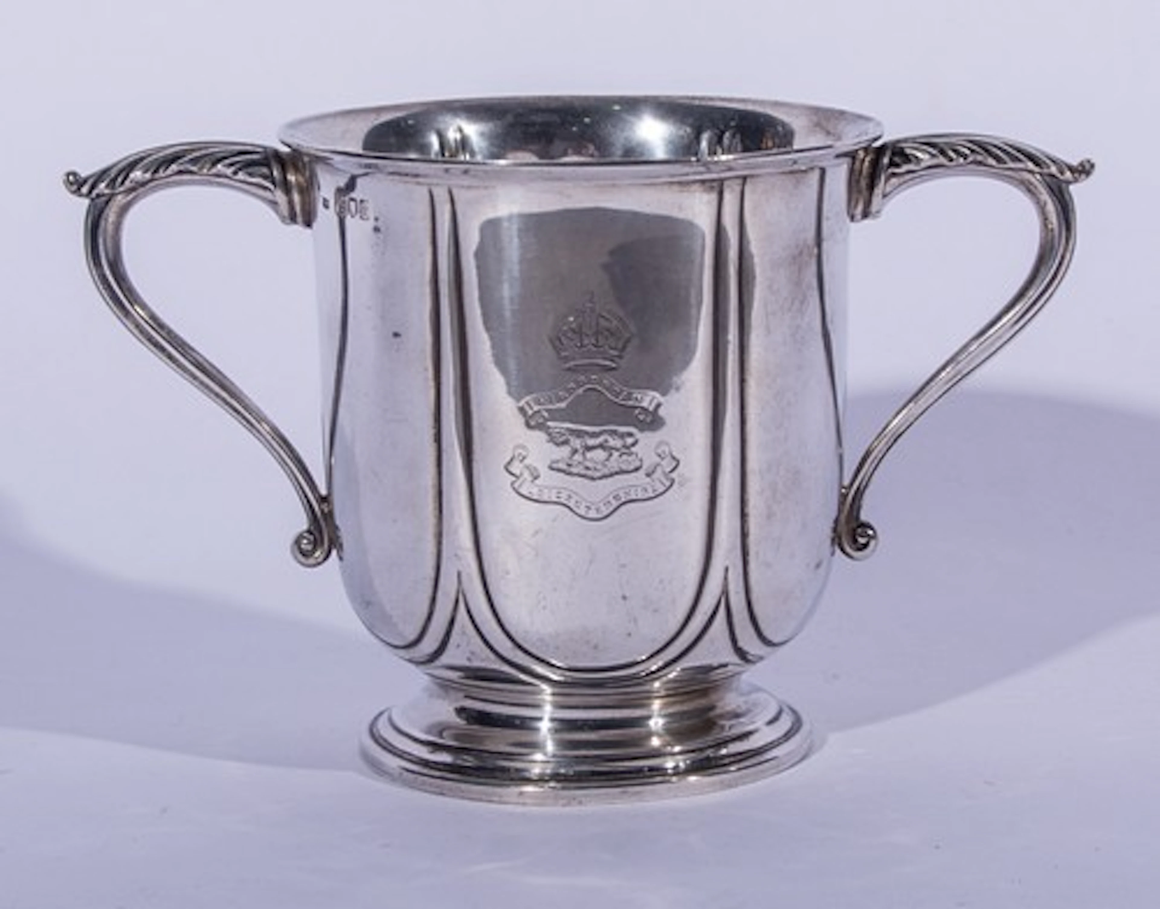 A late Victorian silver presentation loving cup