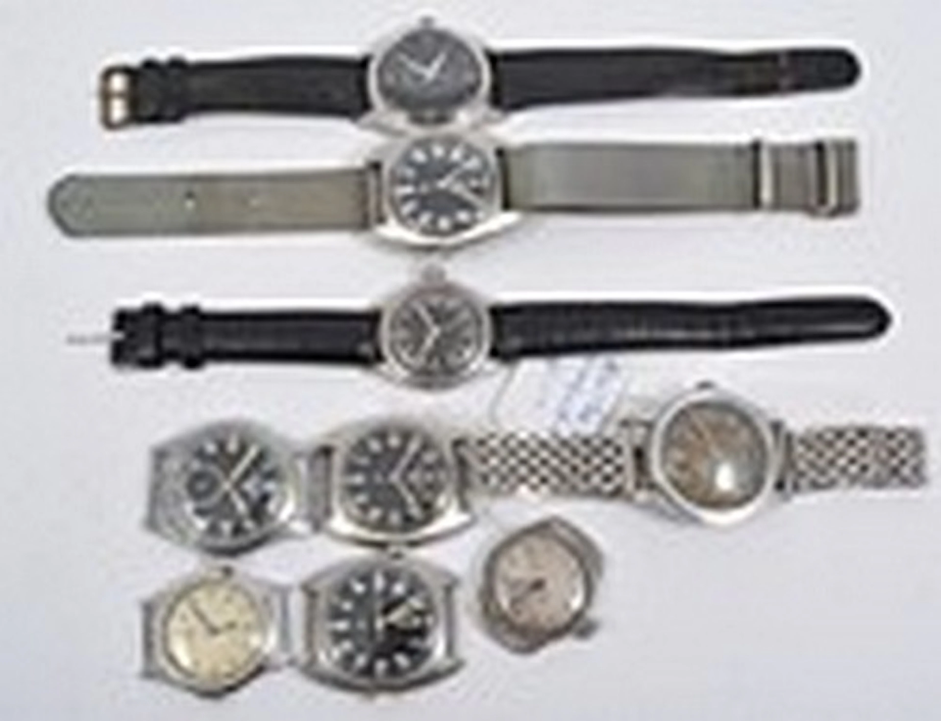 Nine various Military and Air Ministry wrist watches