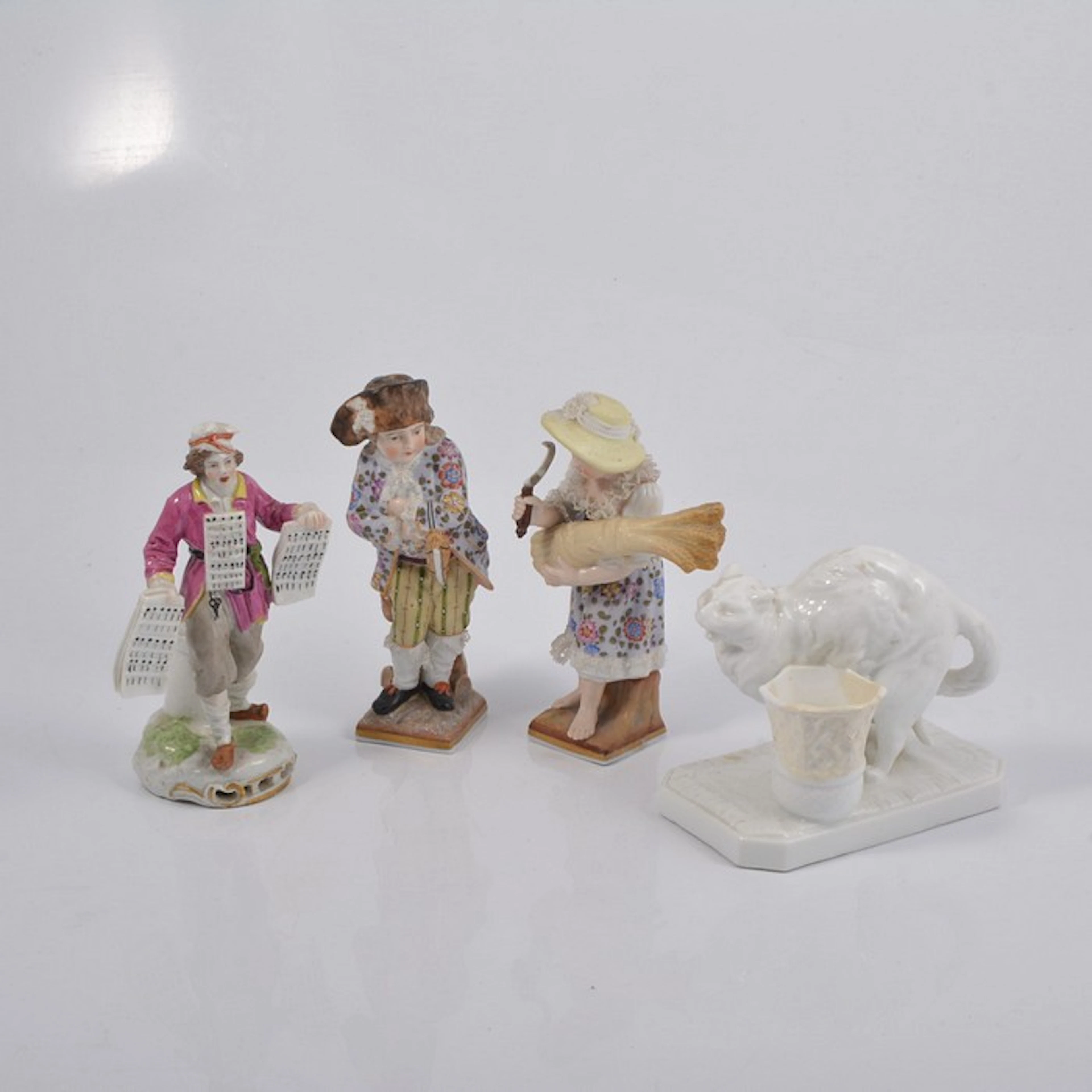 Pair of Dresden porcelain figures