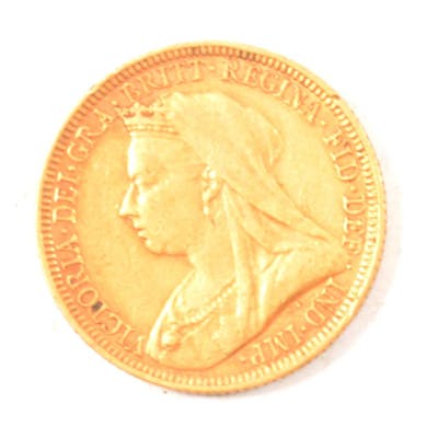 A Gold Full Sovereign Coin, Victoria 1894.