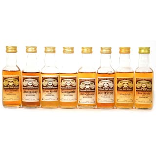 Eight Connoisseur Choice whisky miniature bottlings