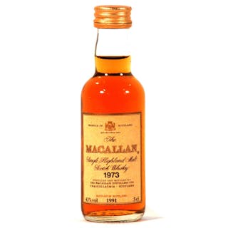 Macallan 1973, single Speyside malt whisky miniature