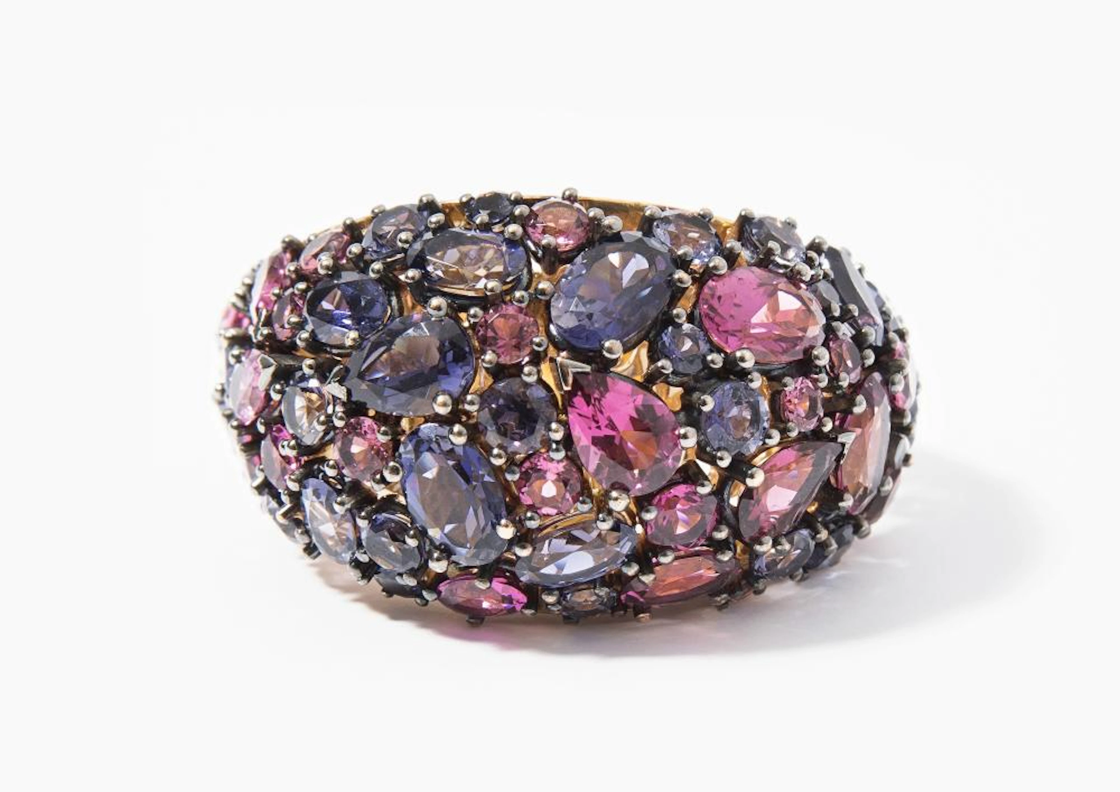 BUCHERER TURMALIN-IOLITH-BRILLANT-RING