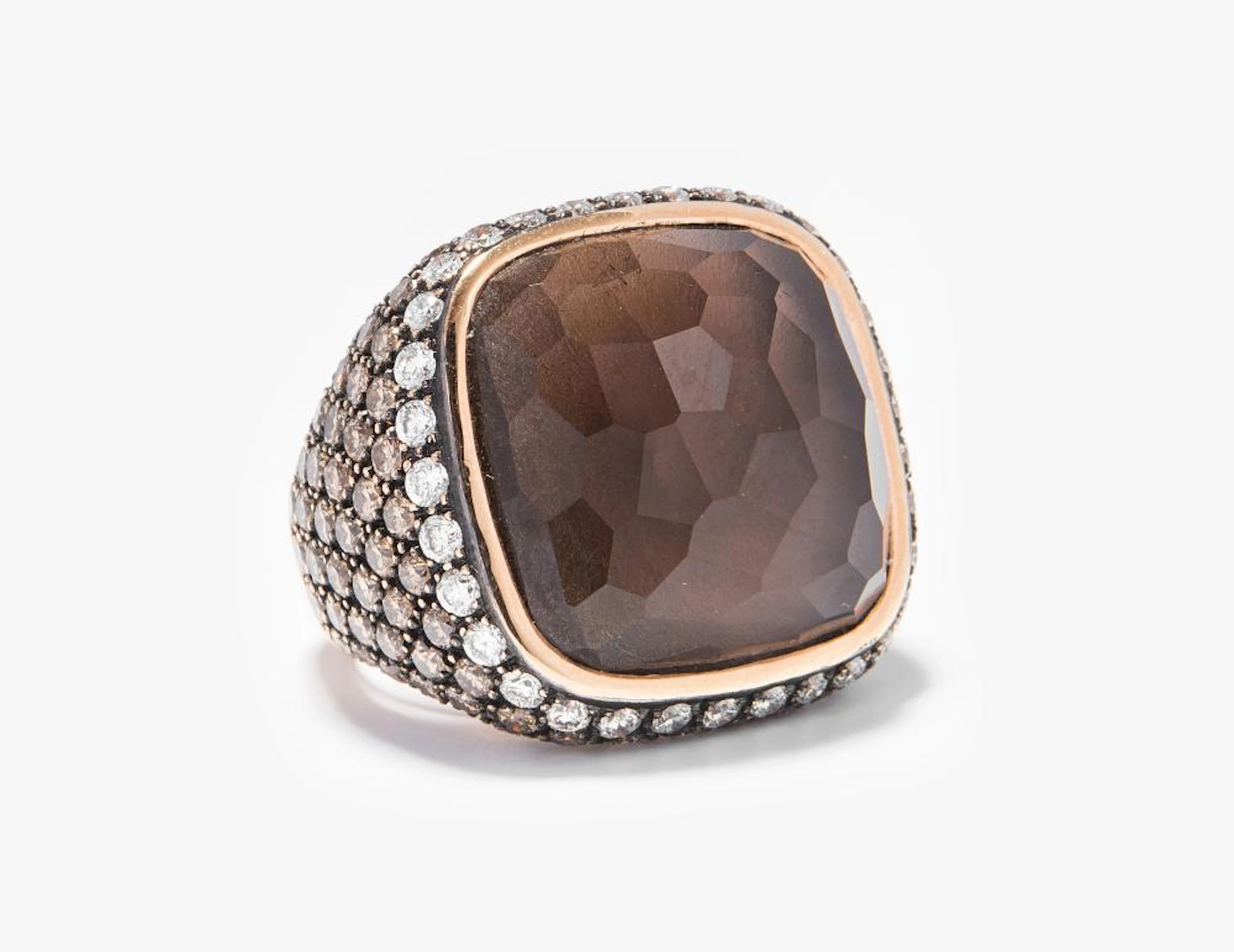RAUCHQUARZ-BRILLANT-RING