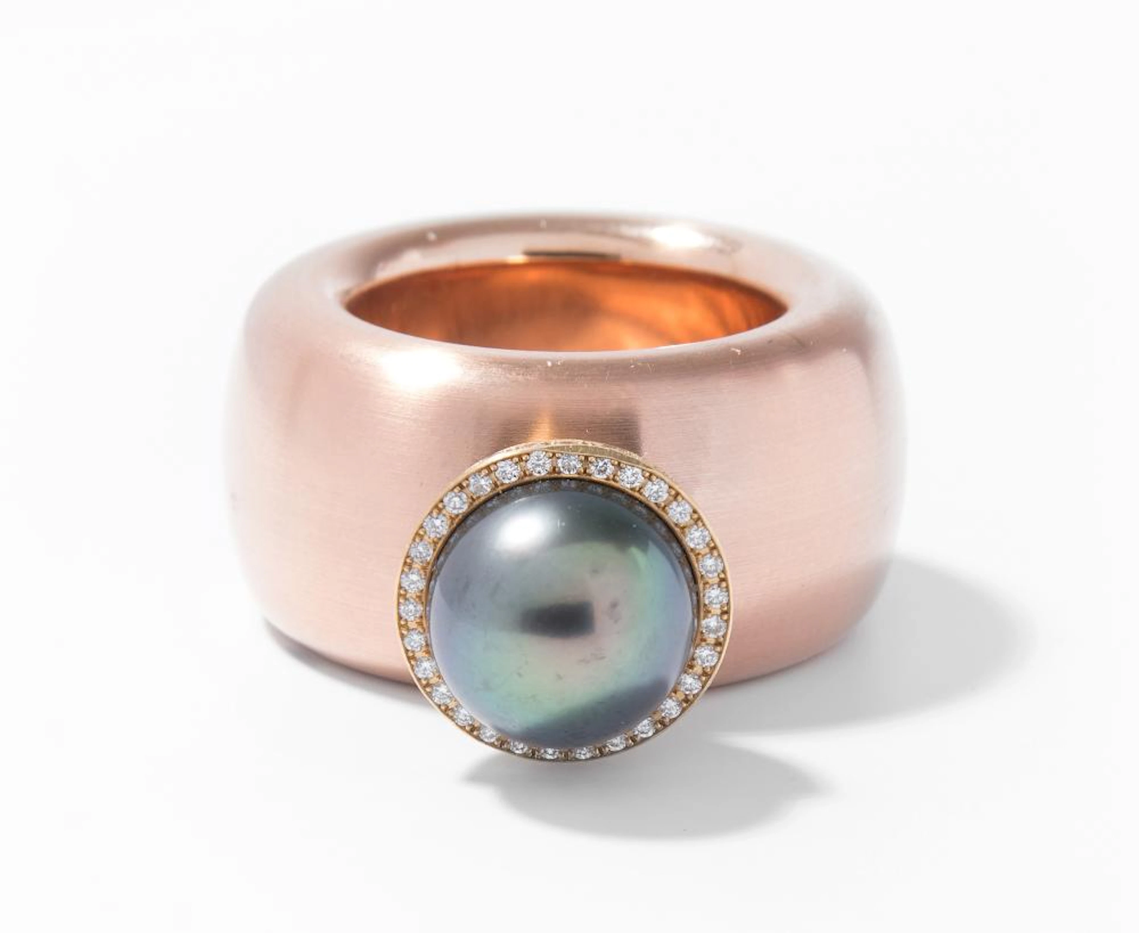 DESIGNER TAHITI-KULTURPERLEN-BRILLANT-RING