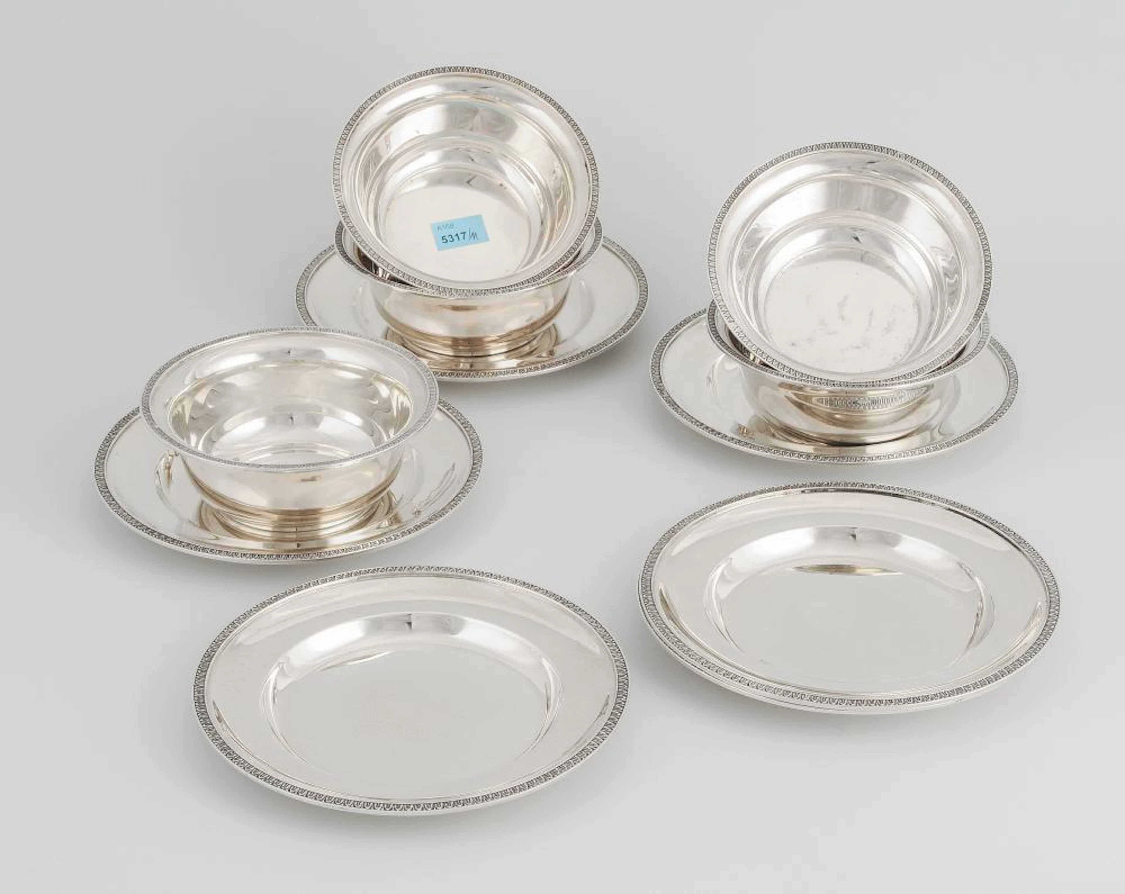 SET: 5 FINGERSCHALEN UND 6 UNTERSETZER