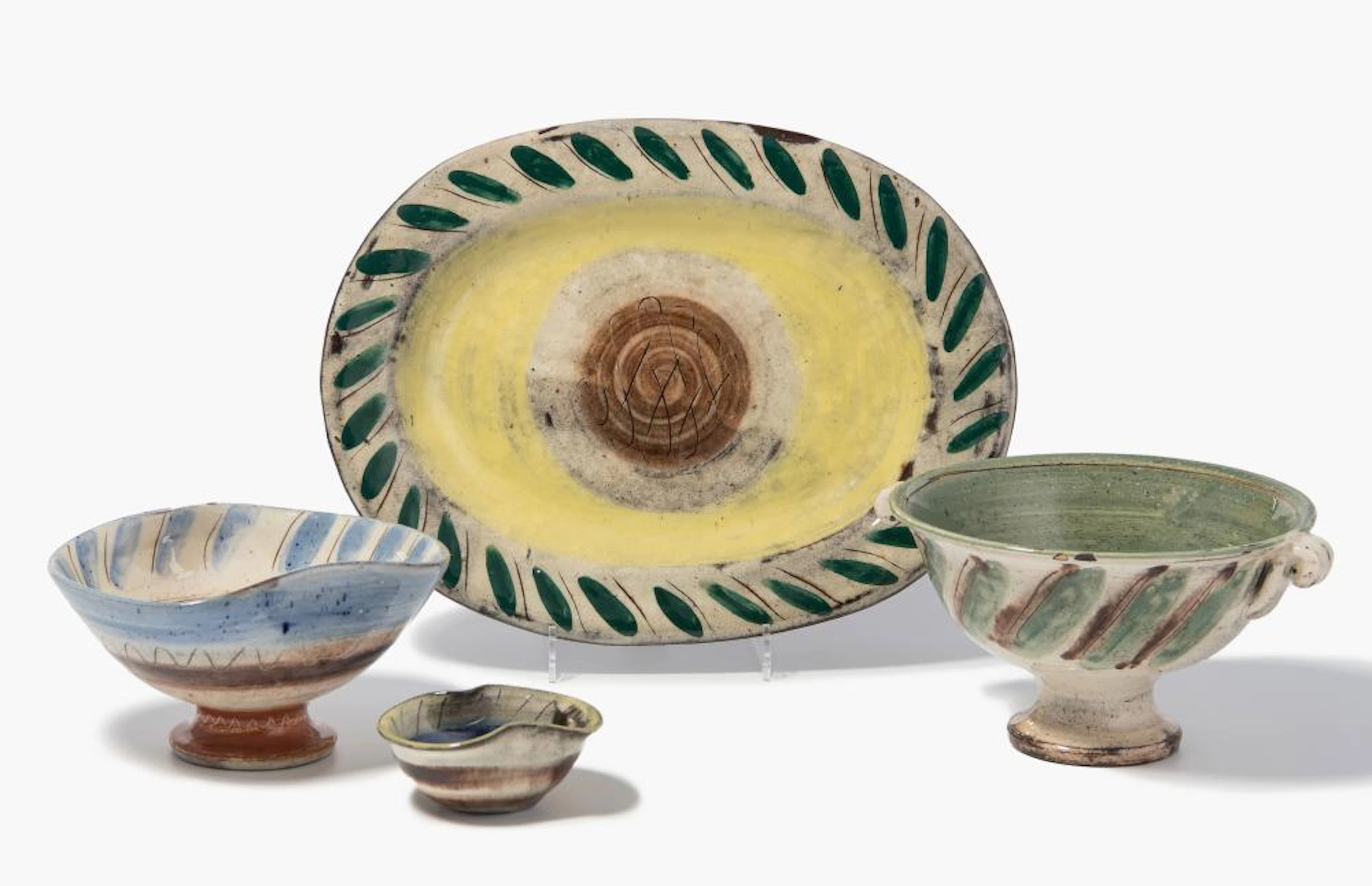 MARGRIT LINCK-DAEPP, 3 SCHALEN UND TELLER