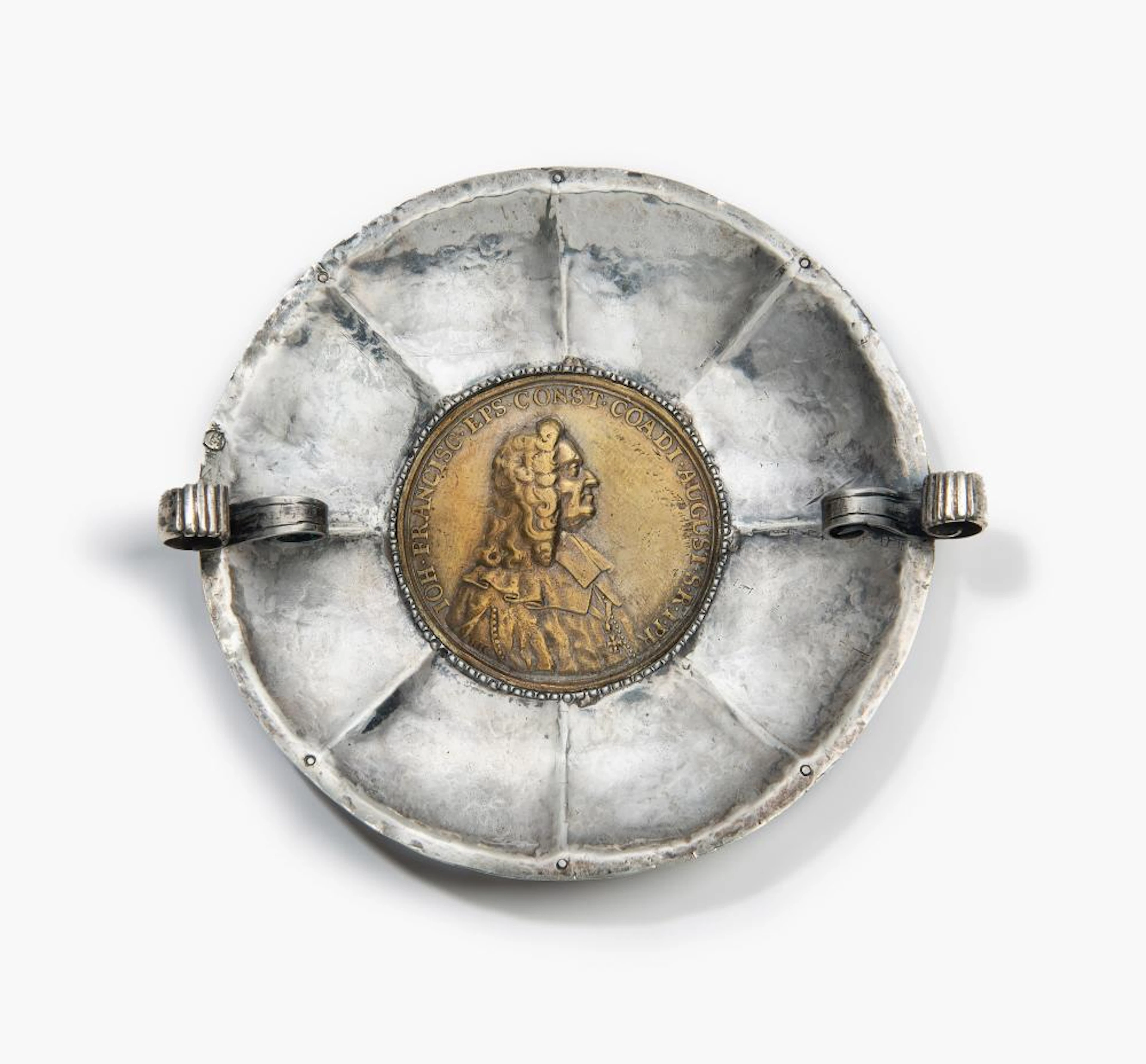 HENKELSCHALE MIT GEDENKMEDAILLE "HL. IDDA"