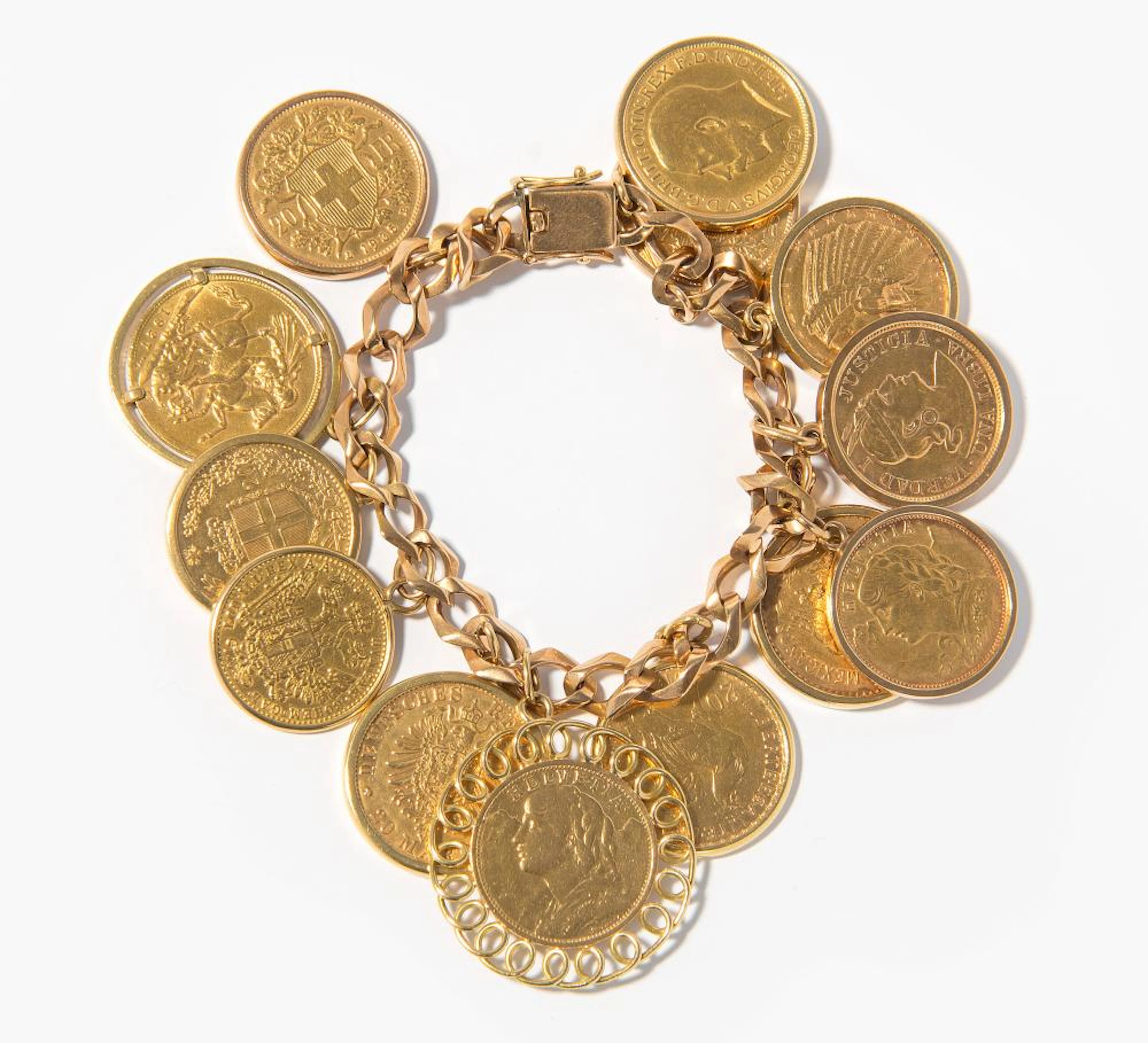 MÜNZEN-BETTEL-ARMBAND