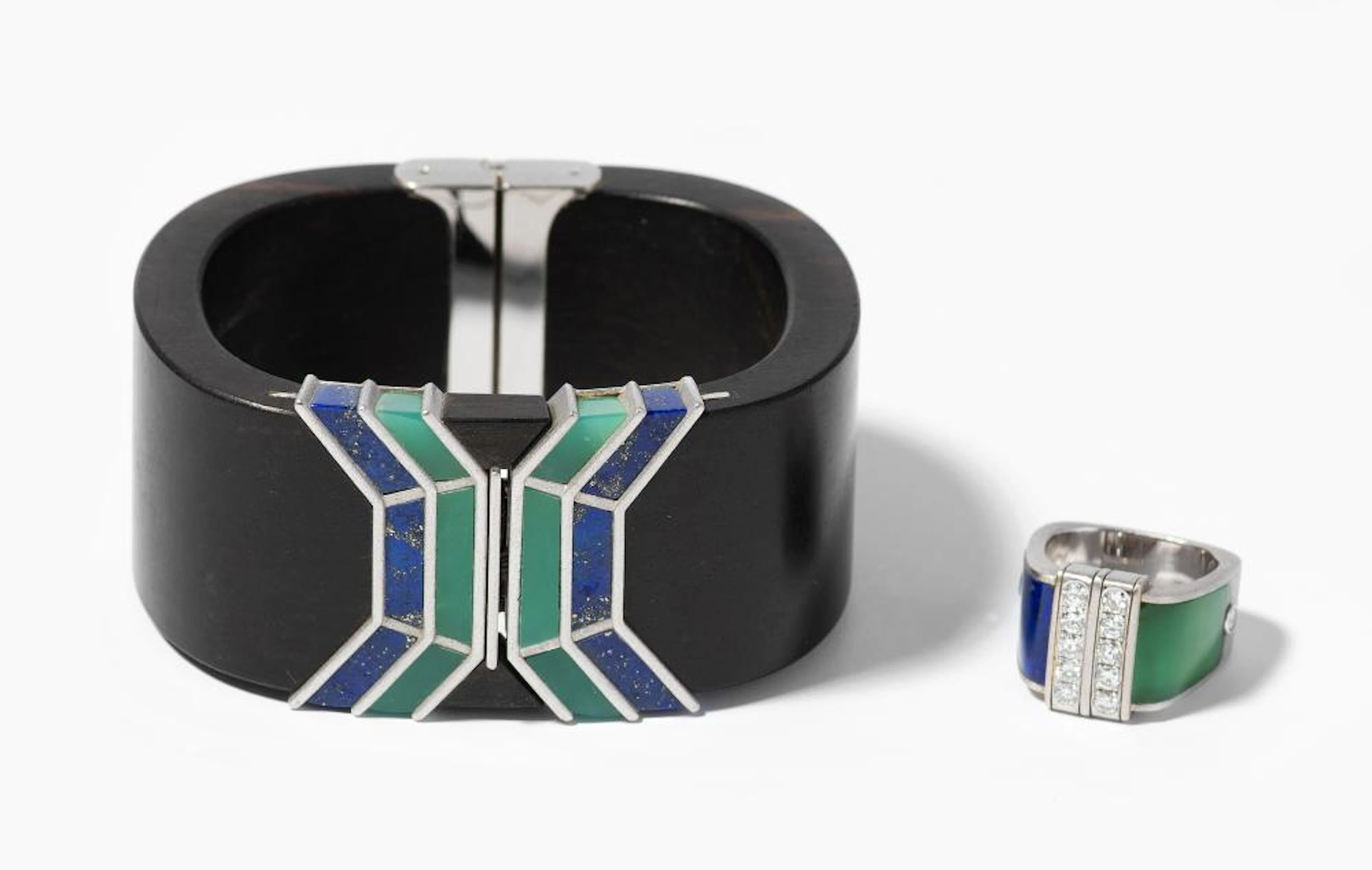 CHRYSOPRAS-LAPISLAZULI-BRILLANT-DEMI-PARURE