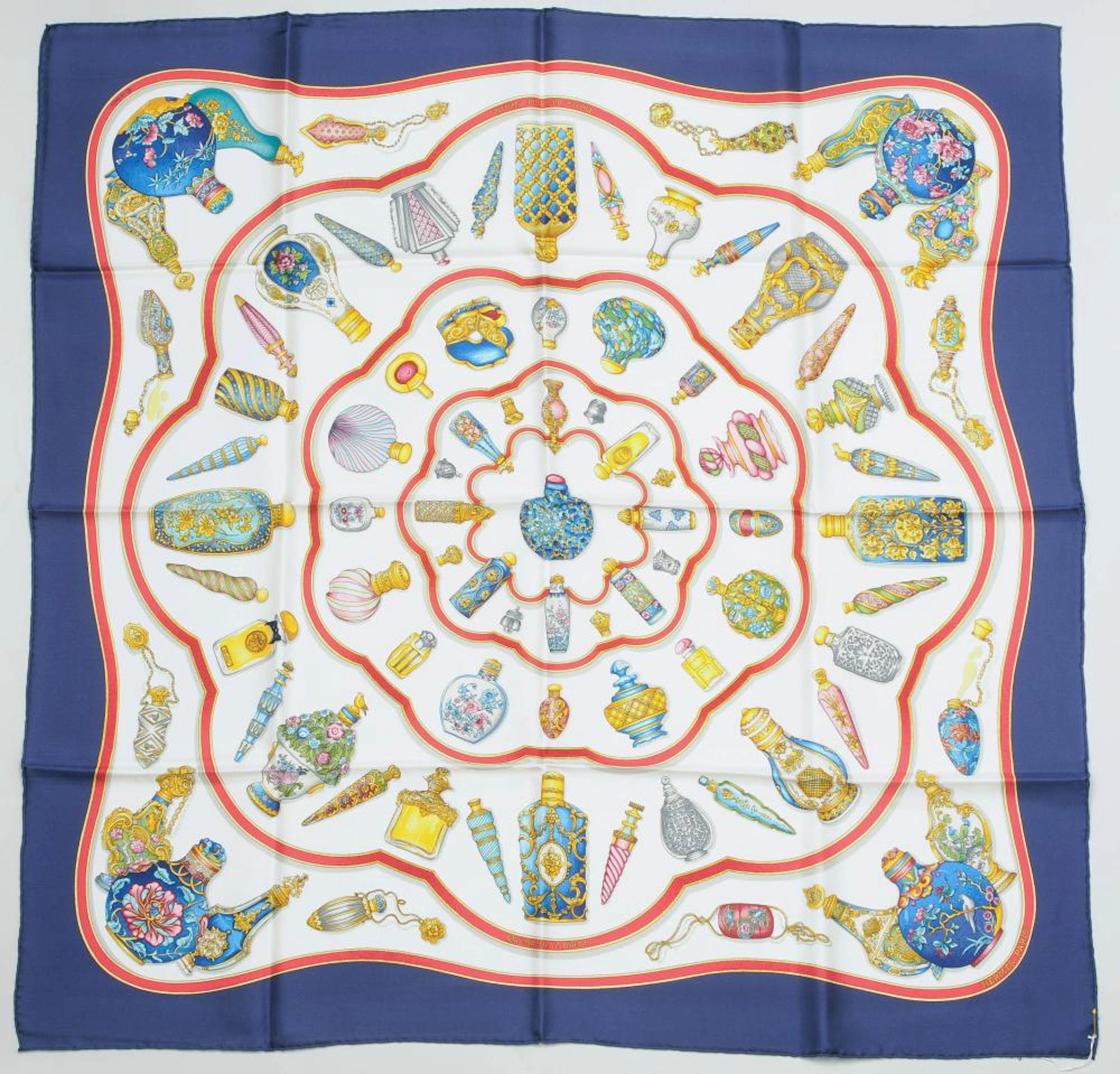 HERMES, FOULARD "POURVU QU? ON AIT L?IVRESSE ... QU? IMPORTE LE FLACON..."