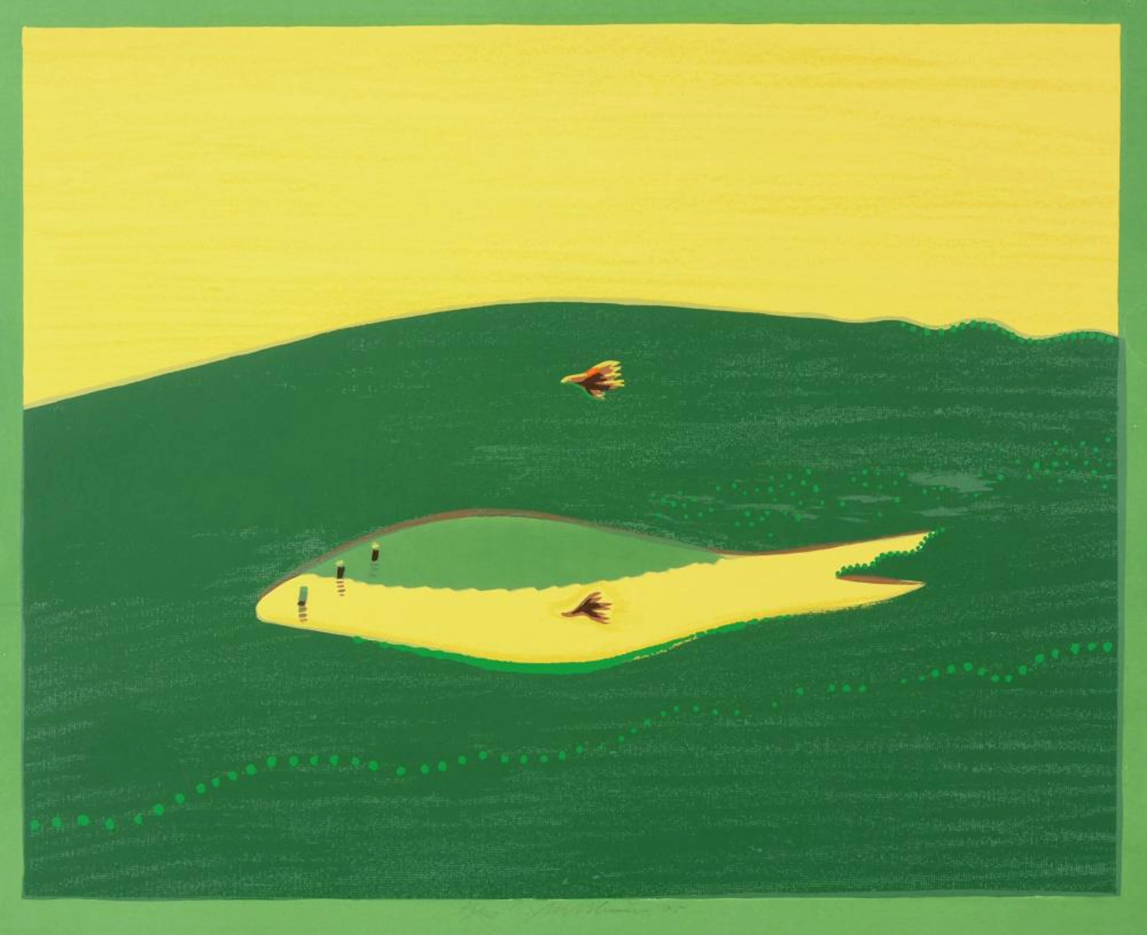 Wolfgang Mattheuer "Gruener Morgen". 1975.